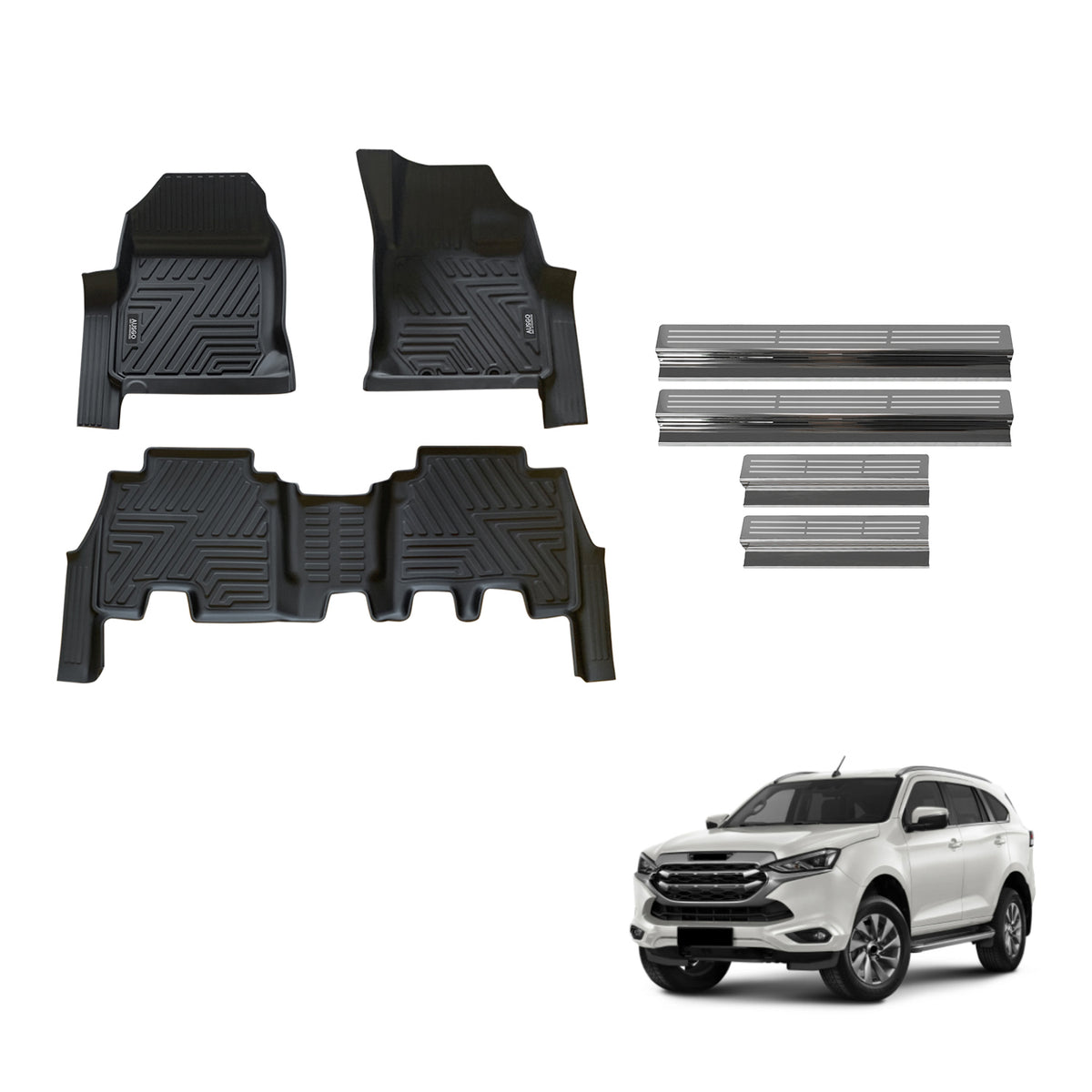 Floor Mats & Door Sill Protector for ISUZU MU-X 2021-Onwards