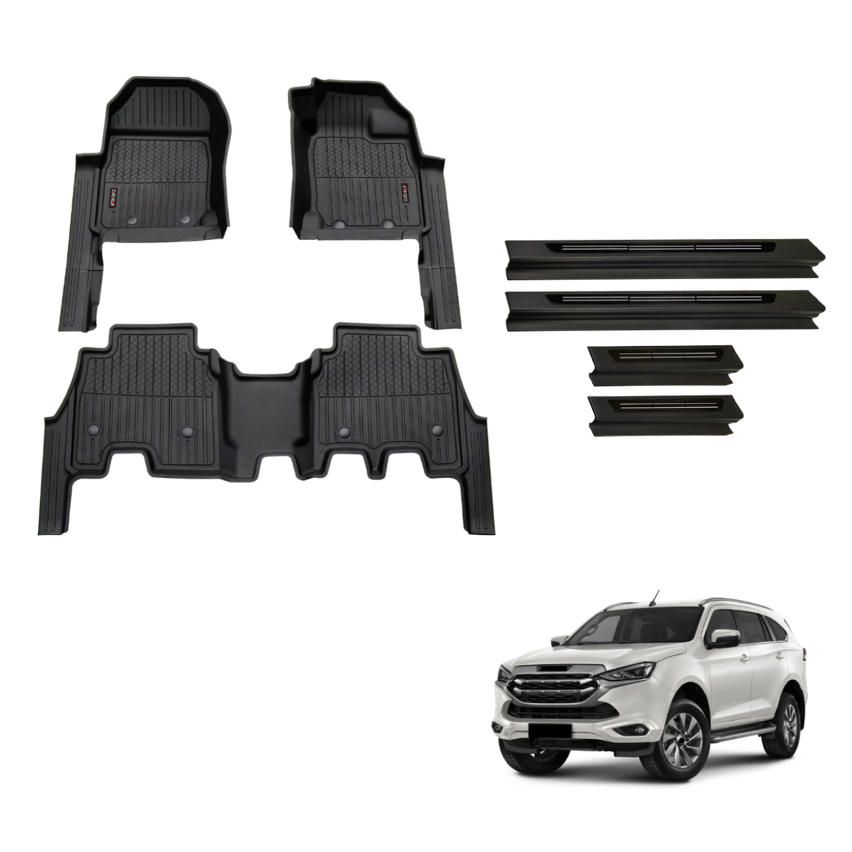 Injection Floor Mats & Door Sill Protector for ISUZU MU-X 2021-Onwards