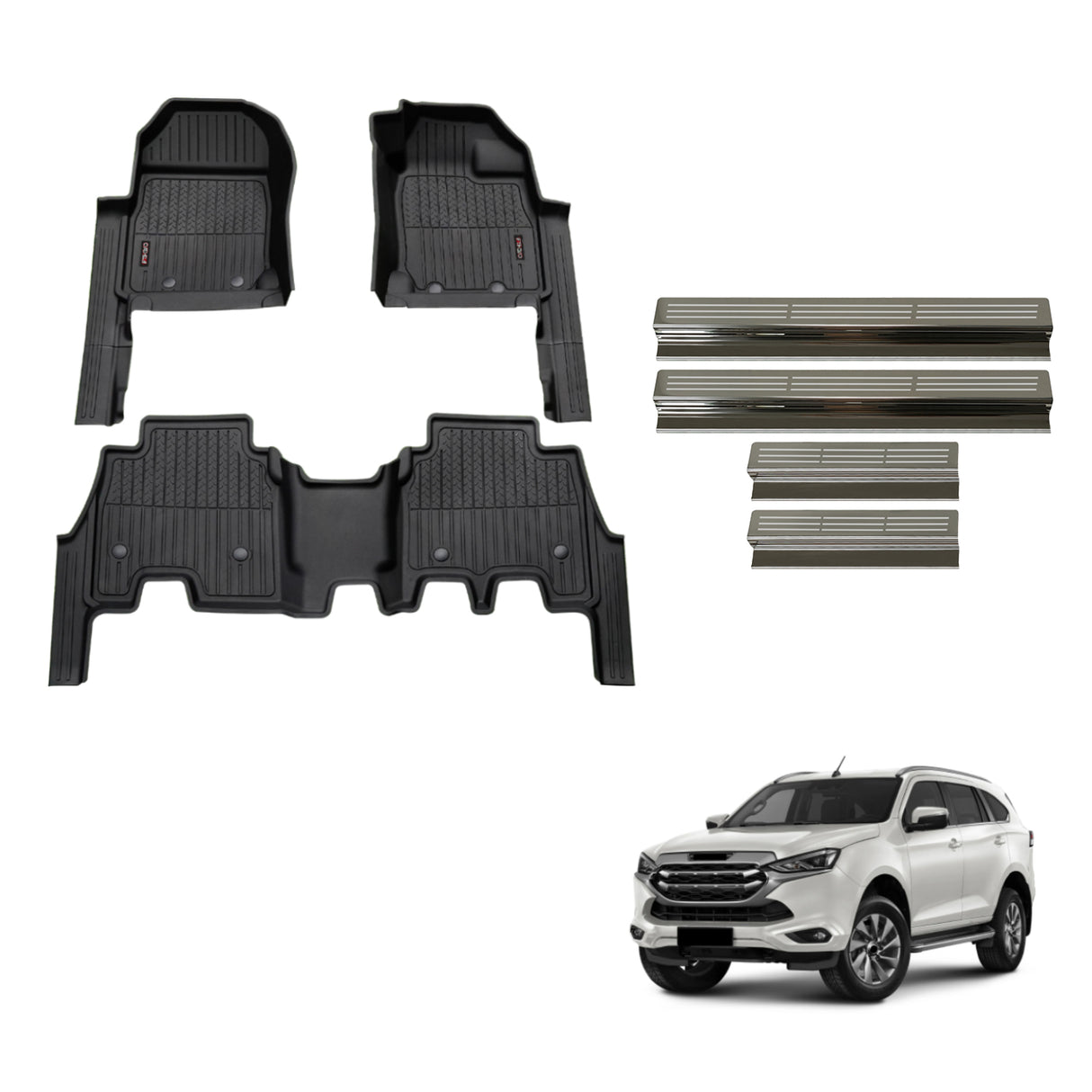 Injection Floor Mats & Door Sill Protector for ISUZU MU-X 2021-Onwards
