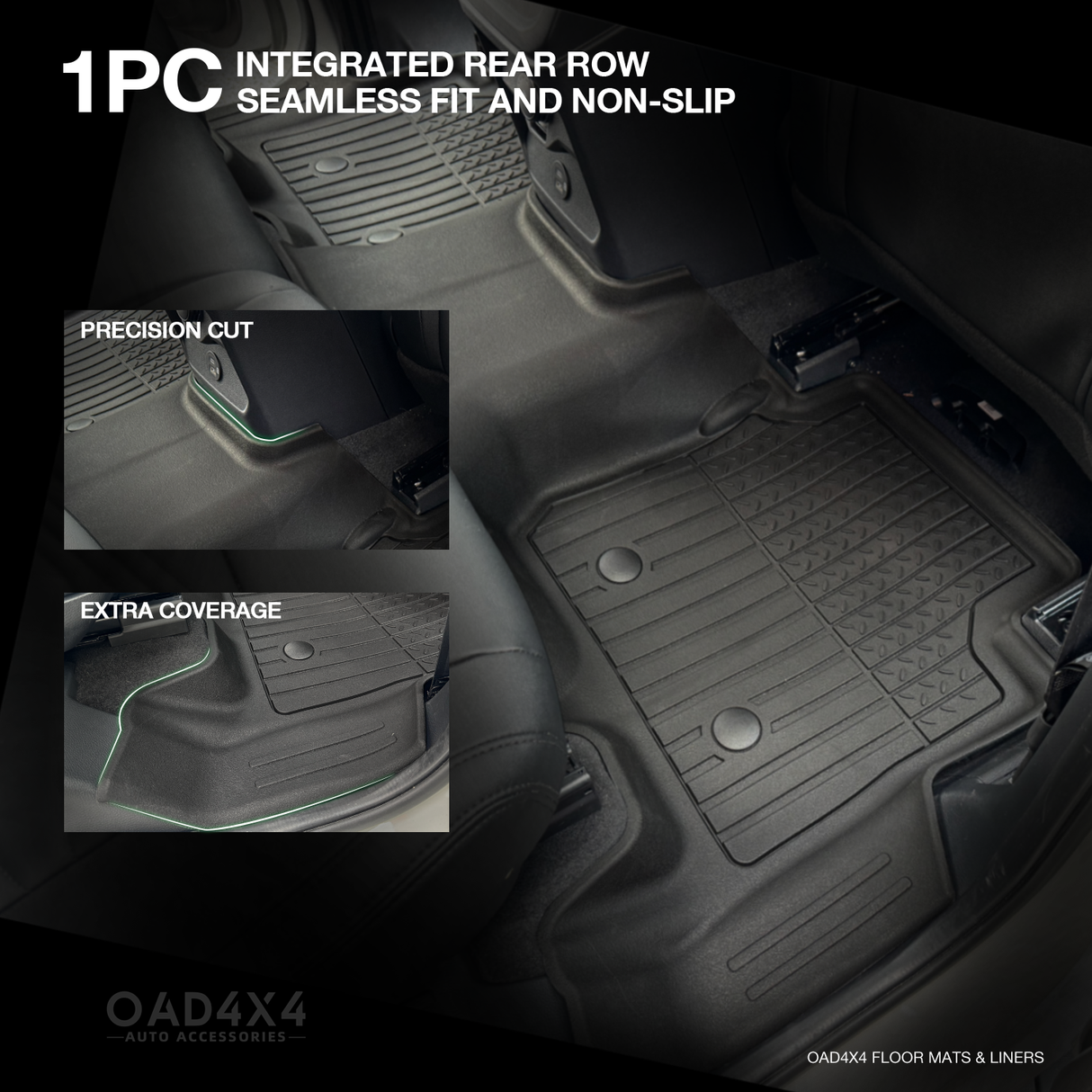 Injection Floor Mats & Door Sill Protector for Ford Everest Next-Gen 2022-Onwards