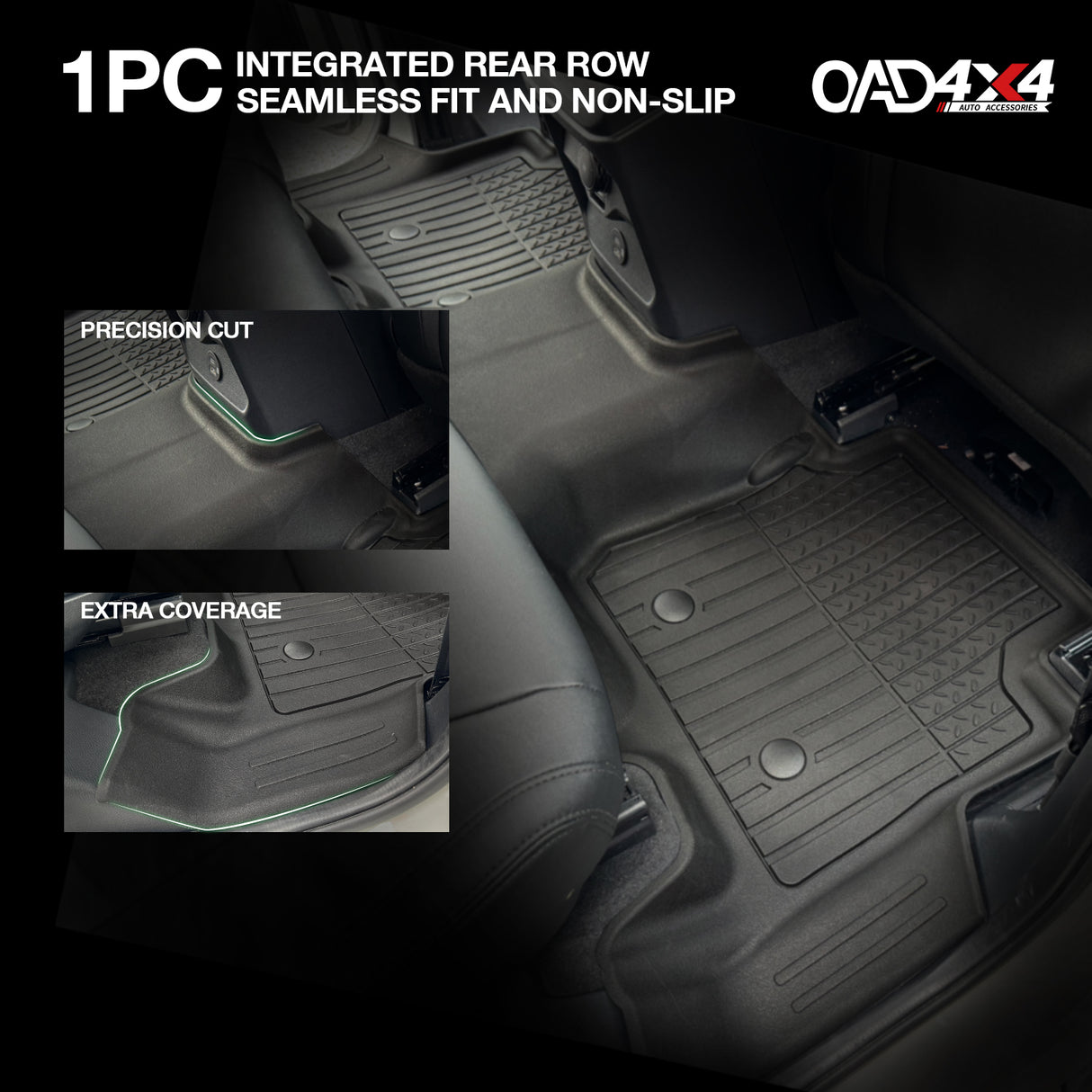 Injection Floor Mats & Door Sill Protector for Ford Everest Next-Gen 2022-Onwards