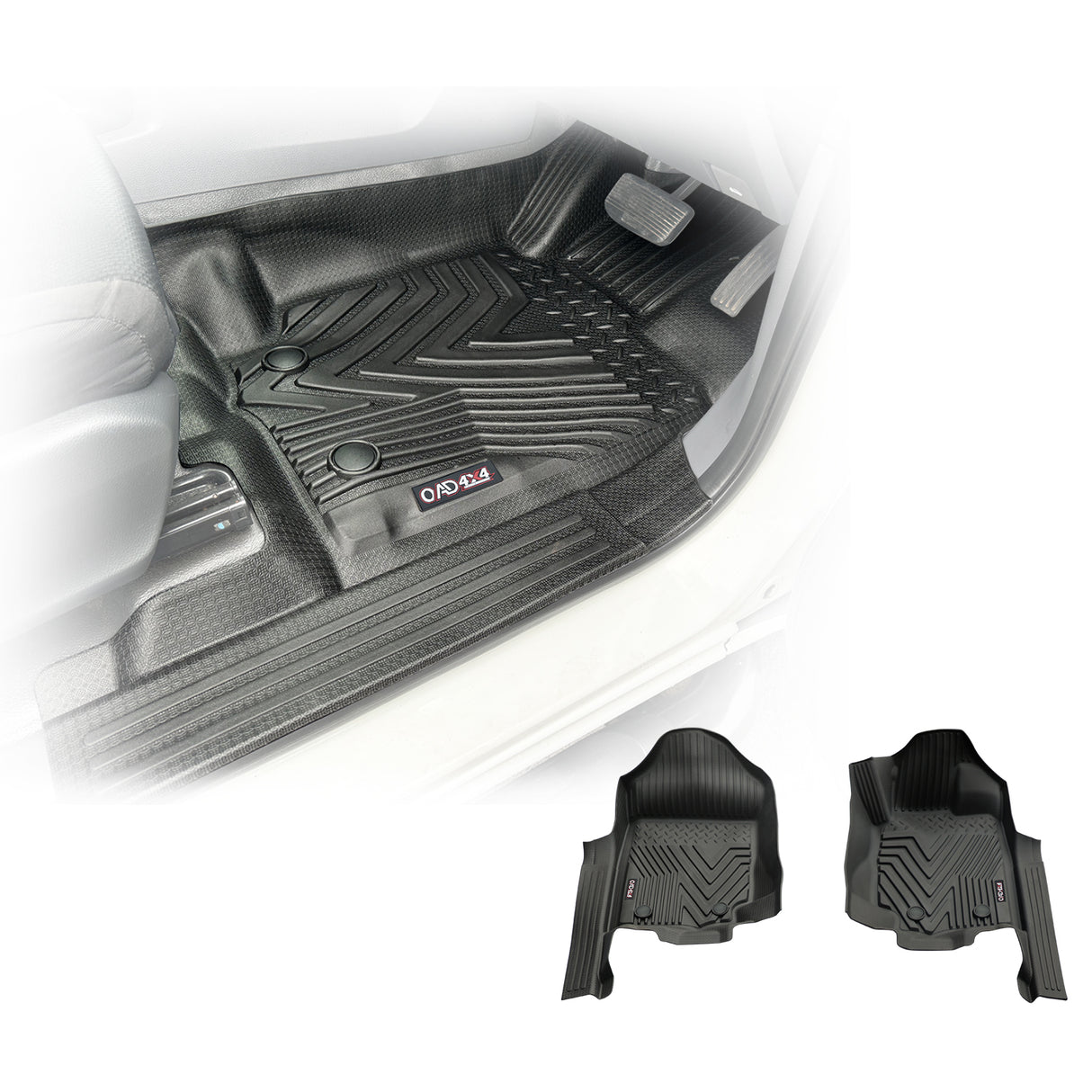 Injection 5D Car Floor Mats for Ford Ranger PX/PX2/PX3 Single / Extra Cab 2011-2022