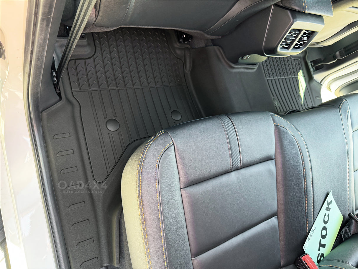 Injection 7D Car Floor Mats for Ford Ranger Dual Cab Next-Gen 2022-Onwards