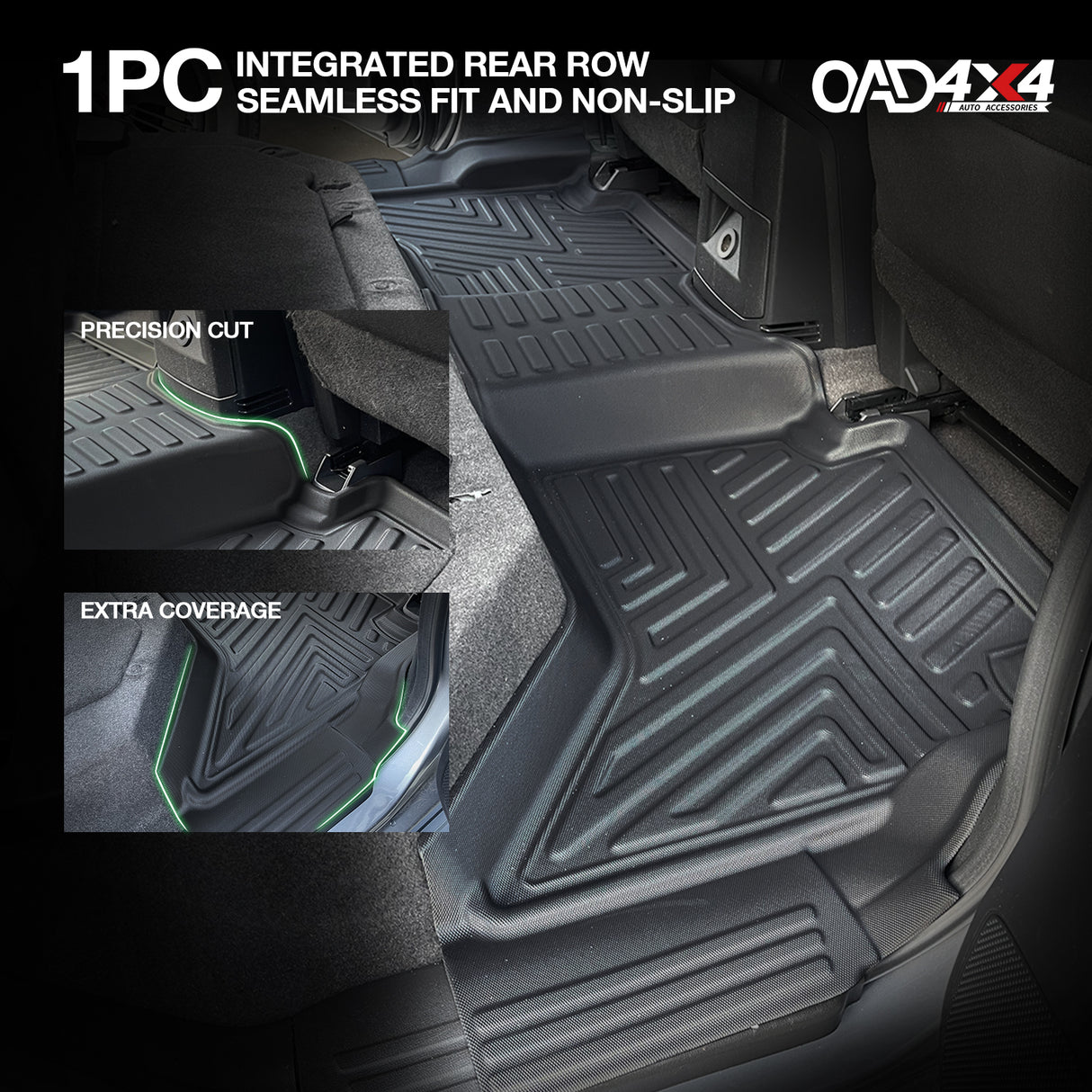 5D TPE Car Floor Mats for Holden Colorado RG Dual Cab 2012-2020