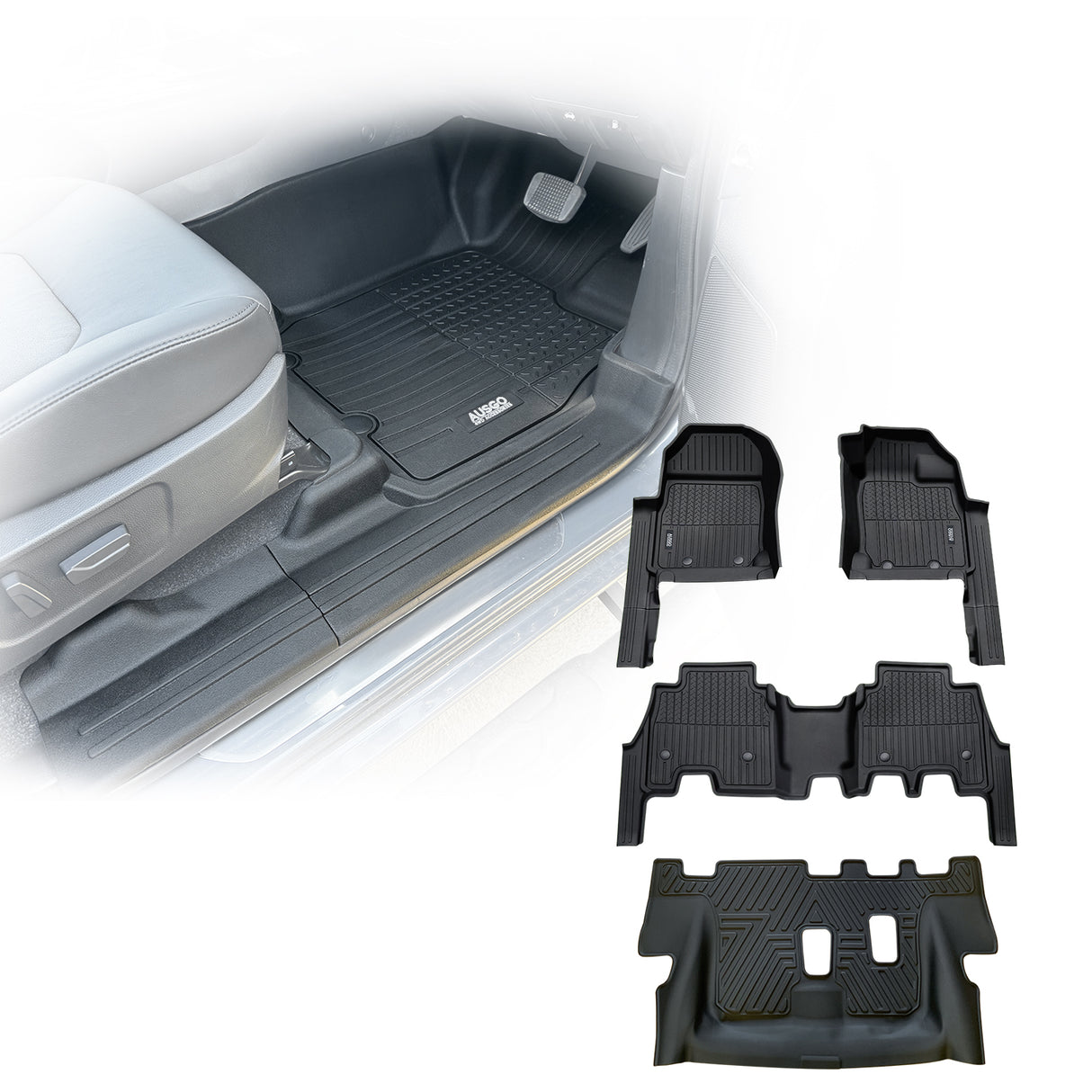 Injection 7D TPE Car Floor Mats for ISUZU MU-X MUX 2021-Onwards