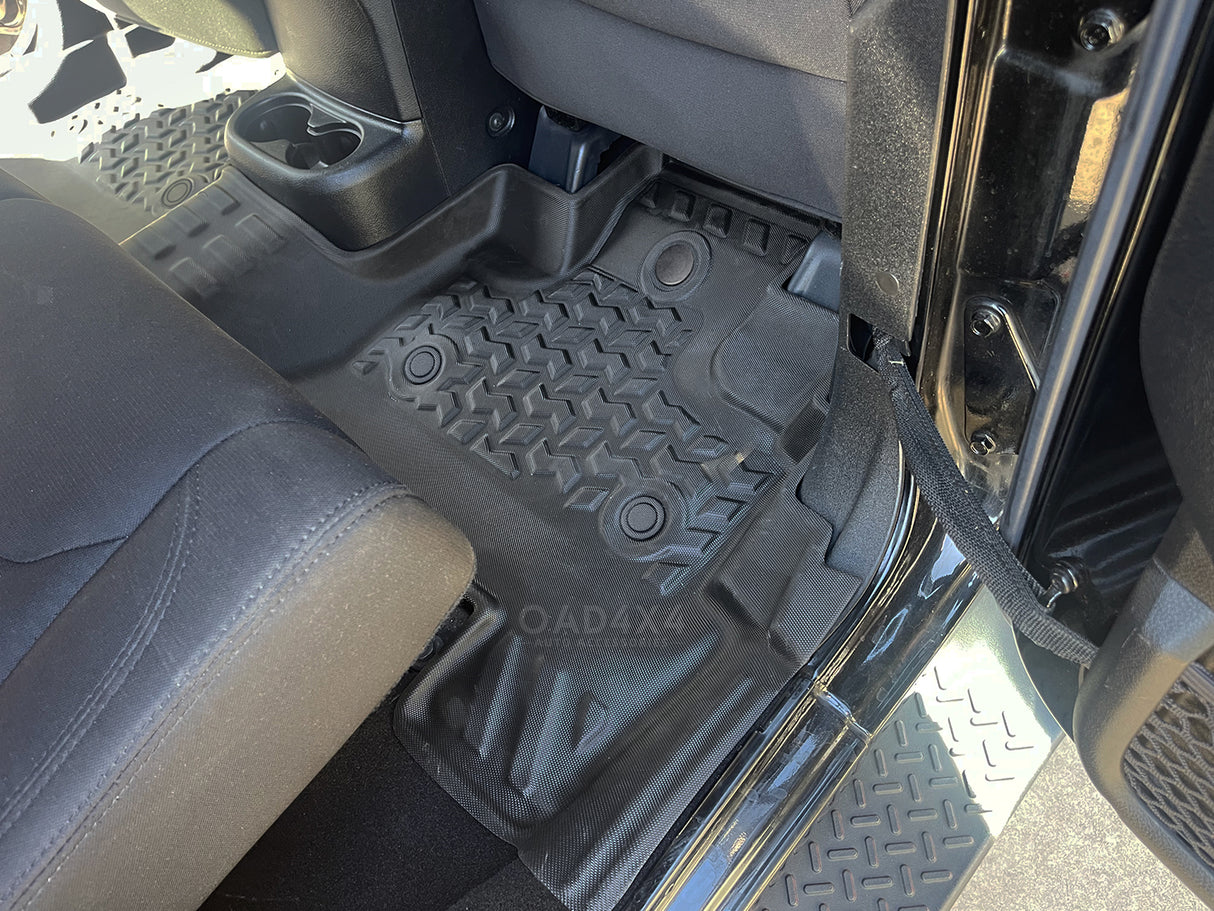 5D TPE Car Floor Mats for Jeep Wrangler JK Series 2007-2018