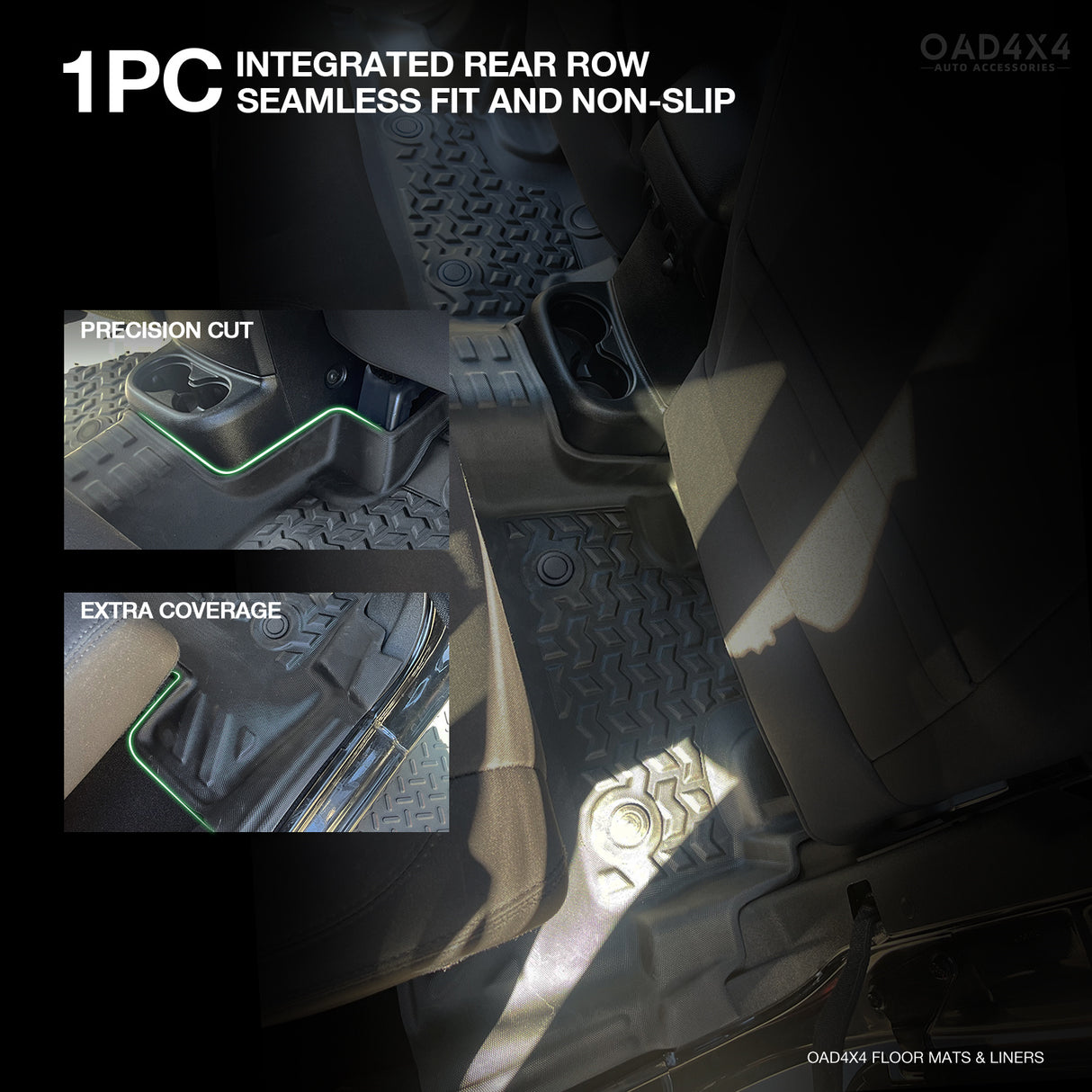 5D TPE Car Floor Mats for Jeep Wrangler JK Series 2007-2018