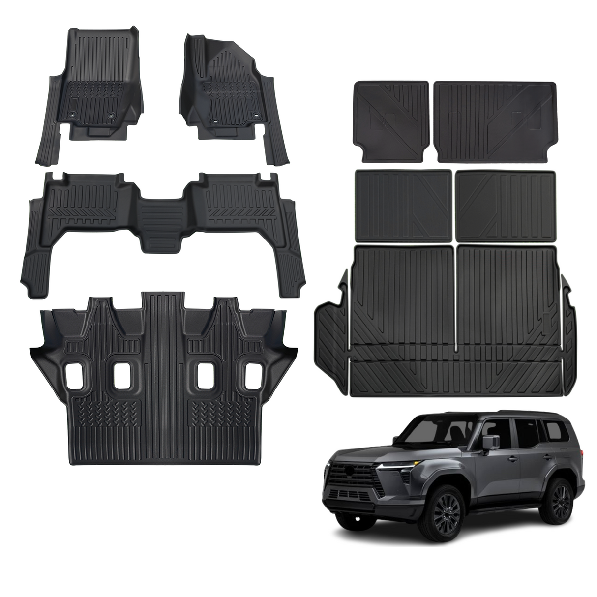 7D TPE Car Floor Mats for Lexus GX550 2024-Onwards