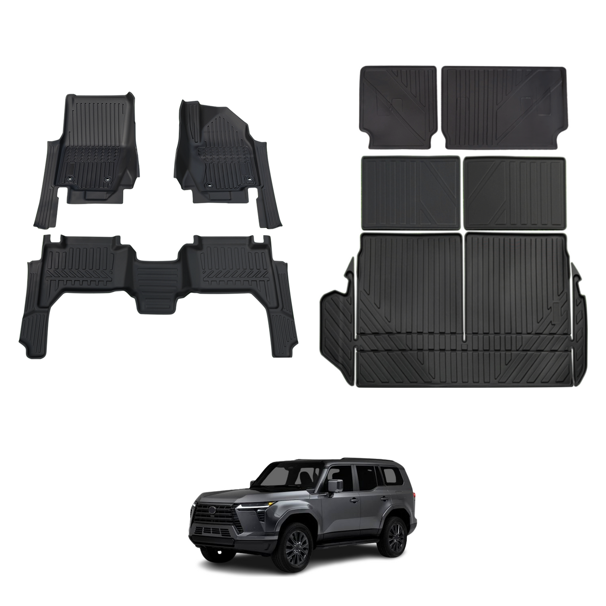 7D TPE Car Floor Mats for Lexus GX550 2024-Onwards
