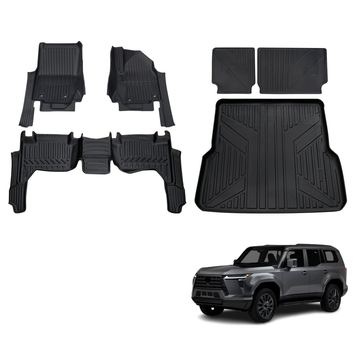 7D TPE Car Floor Mats for Lexus GX550 2024-Onwards