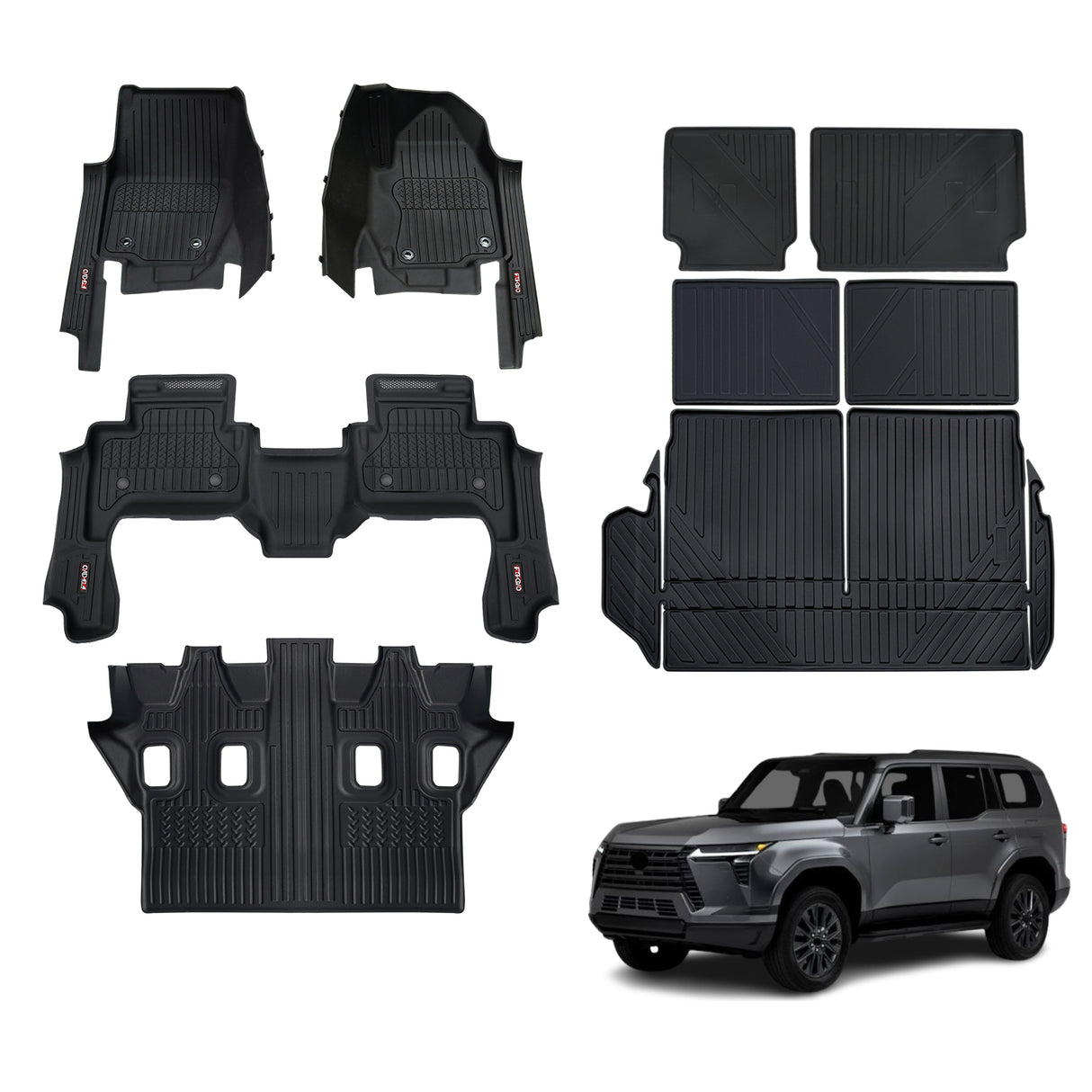 Injection 7D Car Floor Mats for Lexus GX550 2024-Onwards
