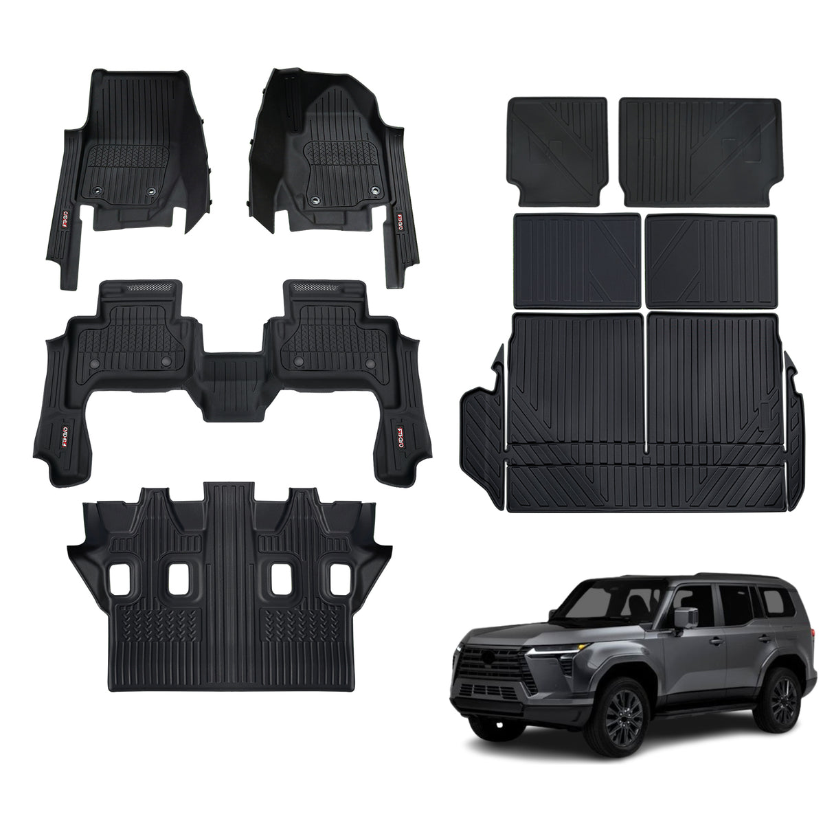 Injection 7D Car Floor Mats for Lexus GX550 2024-Onwards