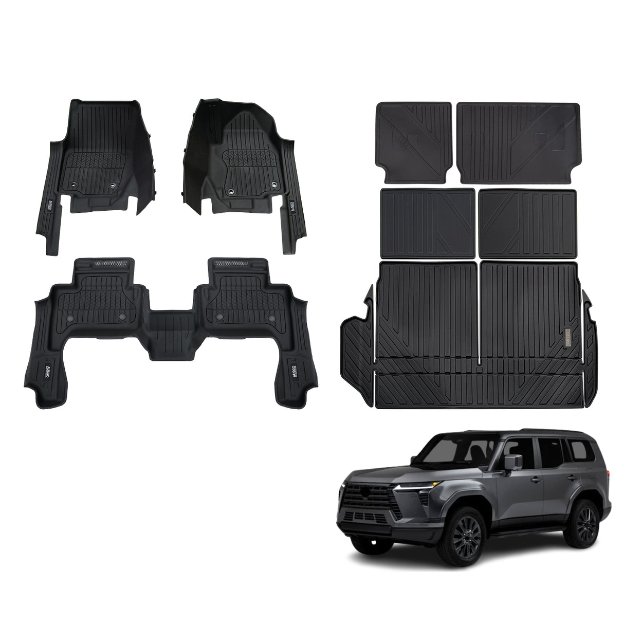 Injection 7D Car Floor Mats for Lexus GX550 2024-Onwards