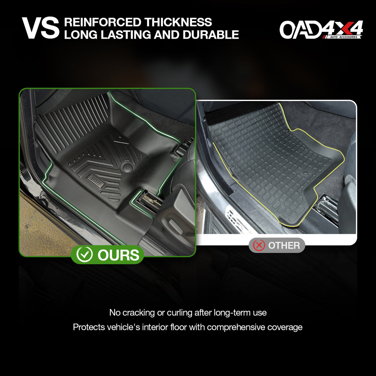 5D TPE Car Floor Mats for Land Rover Discovery 3 4 2004-2016