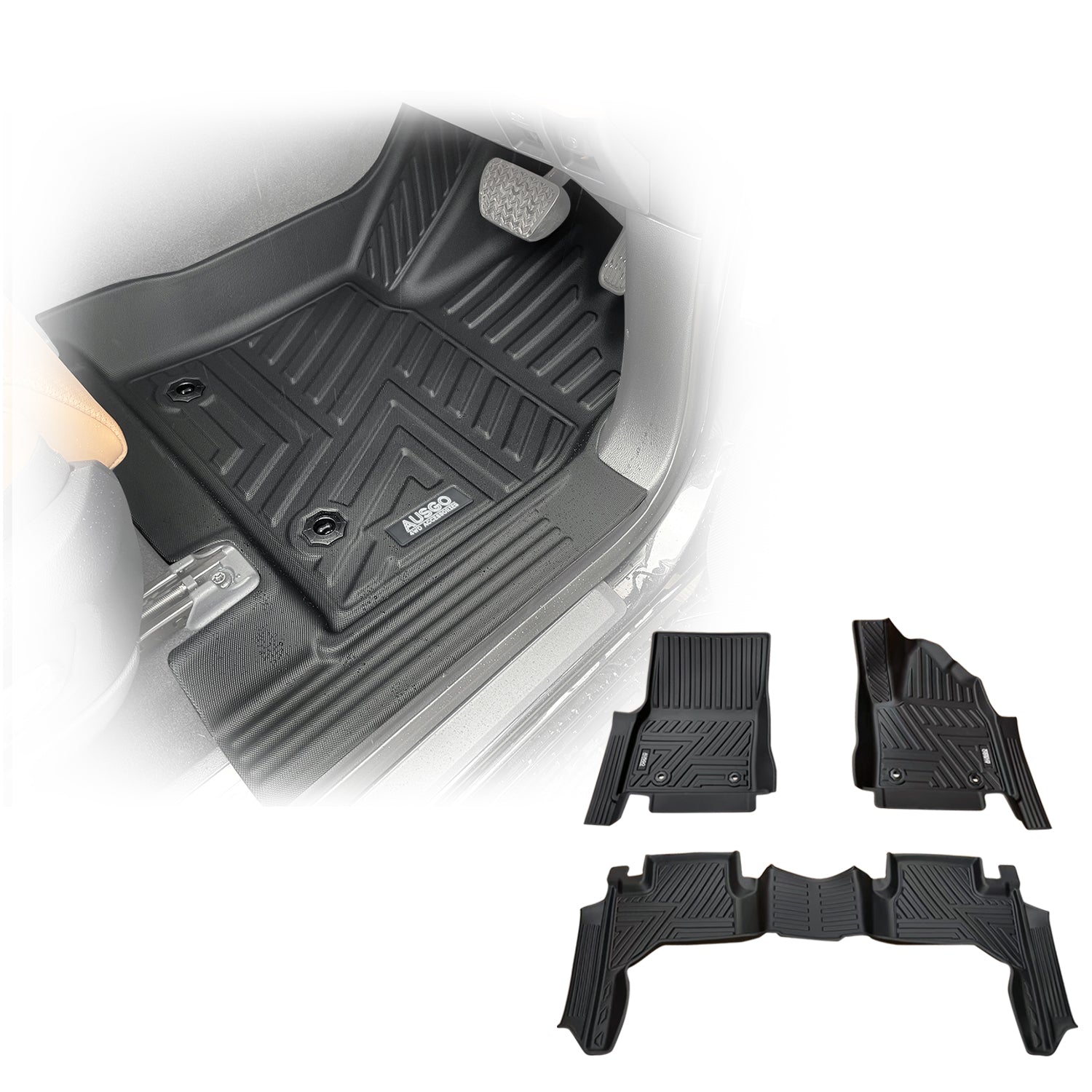 5D TPE Car Floor Mats for Toyota Land Cruiser 300 2021-Onwards