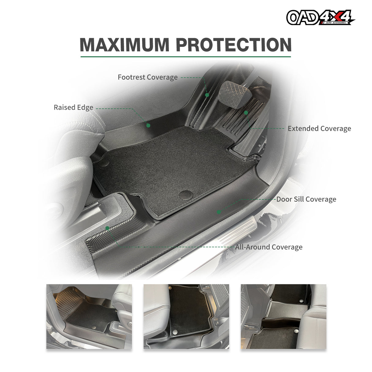 5D Double-Layer Car Floor Mats for Mercedes-Benz GLE-Class V167 2019-Onwards