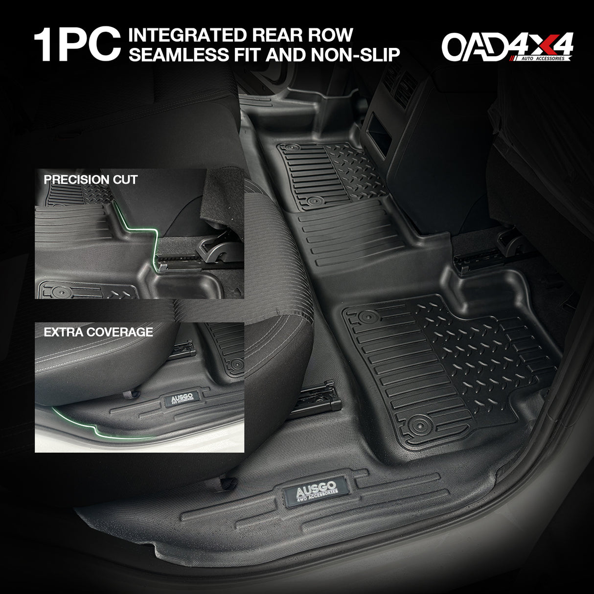 7D TPE Car Floor Mats for Mitsubishi Outlander 7 Seats Petrol 2021-Onwards