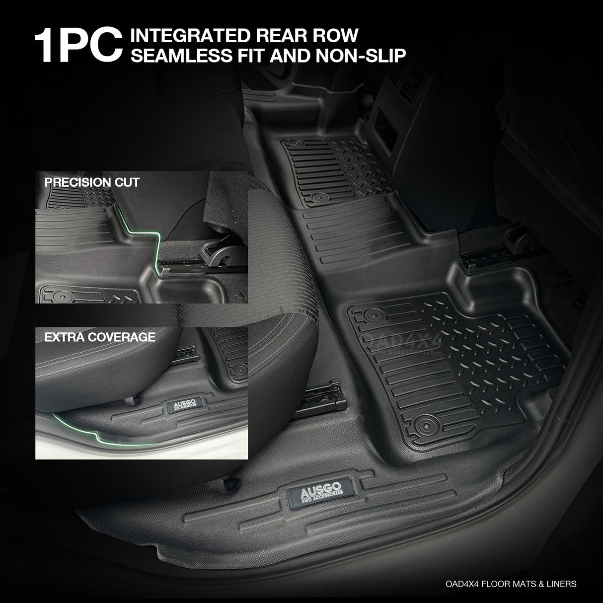 7D TPE Car Floor Mats for Mitsubishi Outlander 7 Seats Petrol 2021-Onwards