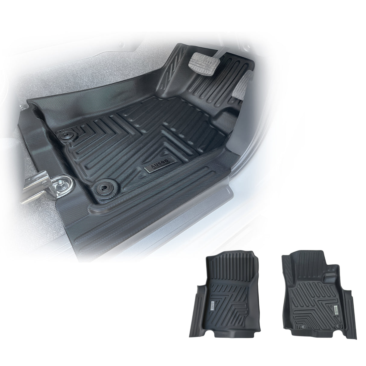 5D TPE Car Floor Mats for Mitsubishi Triton MQ MR Single / Extra Cab 2015-2024