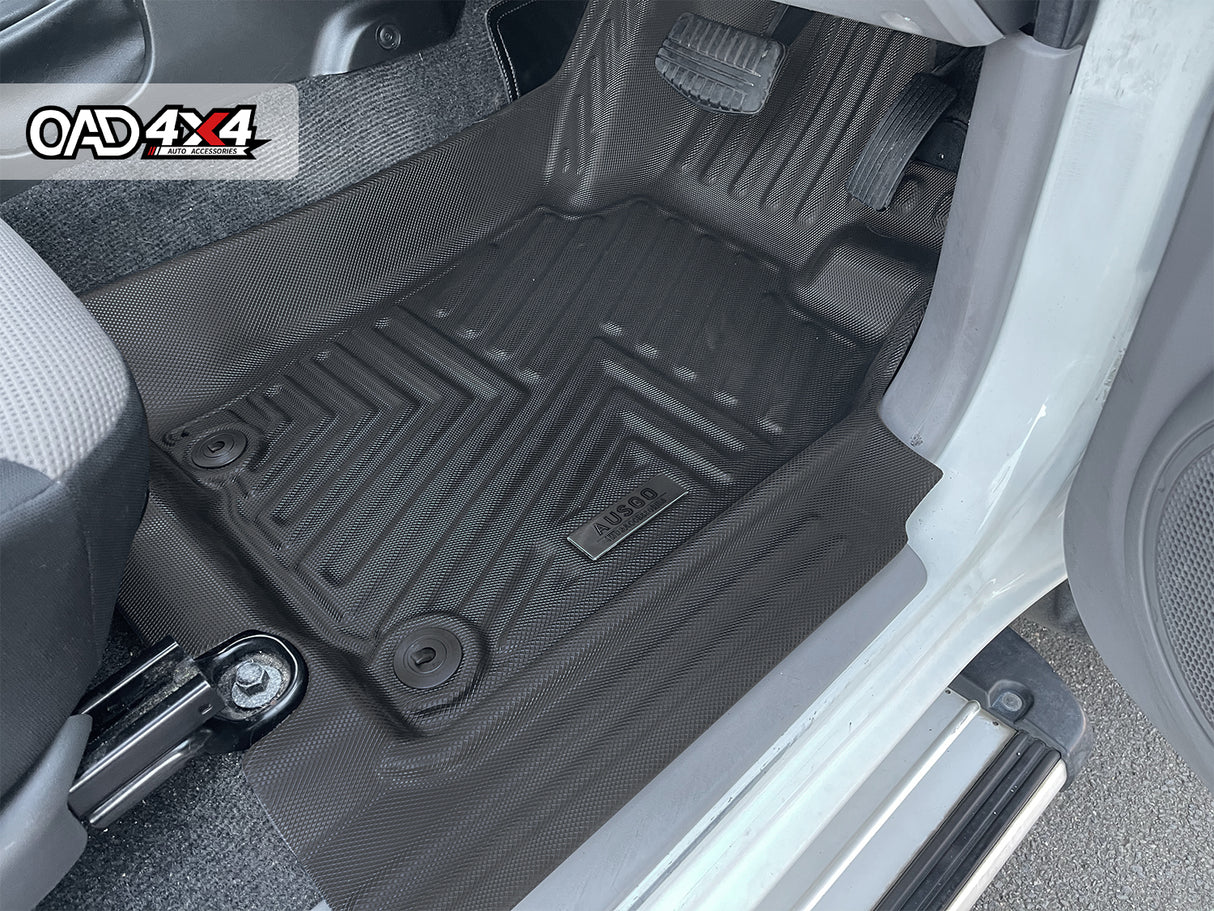 5D TPE Car Floor Mats for Mitsubishi Triton Dual Cab MQ MR 2015-2024