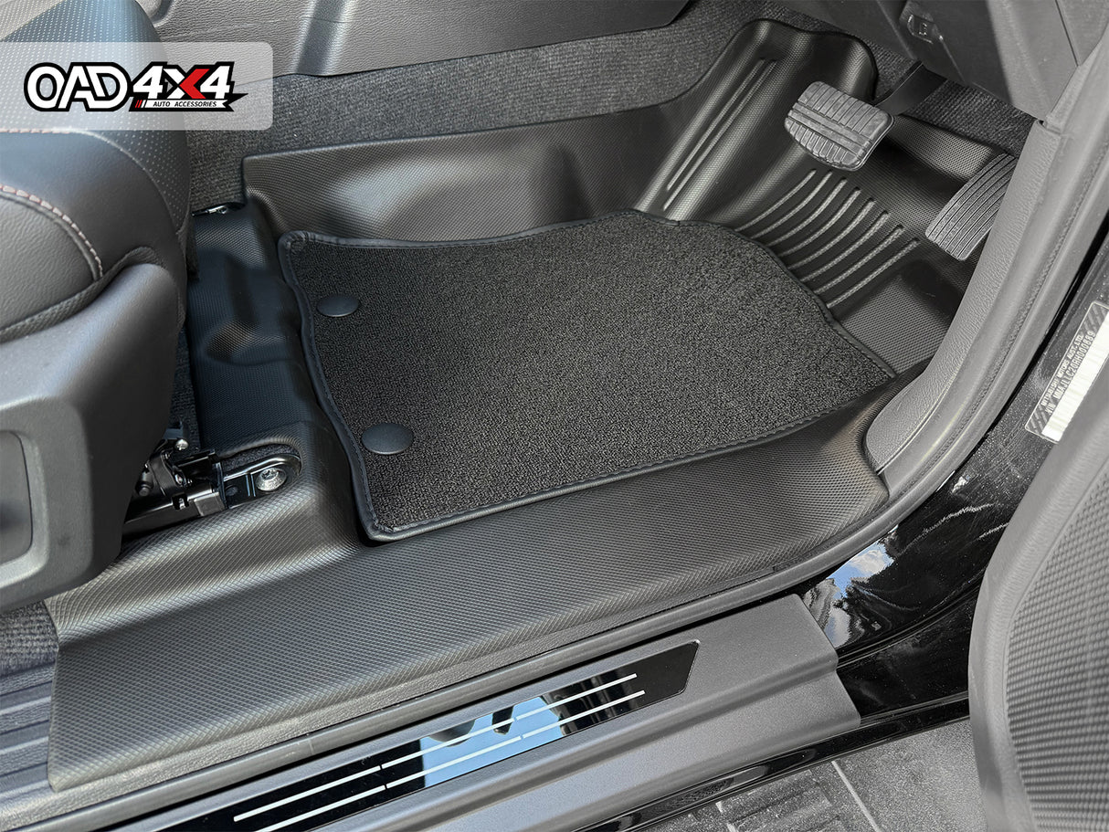 5D Double-Layer Car Floor Mats for Mitsubishi Triton MV All-New Dual Cab 2024-Onwards