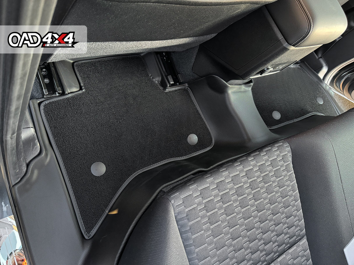 5D Double-Layer Car Floor Mats for Mitsubishi Triton MV All-New Dual Cab 2024-Onwards