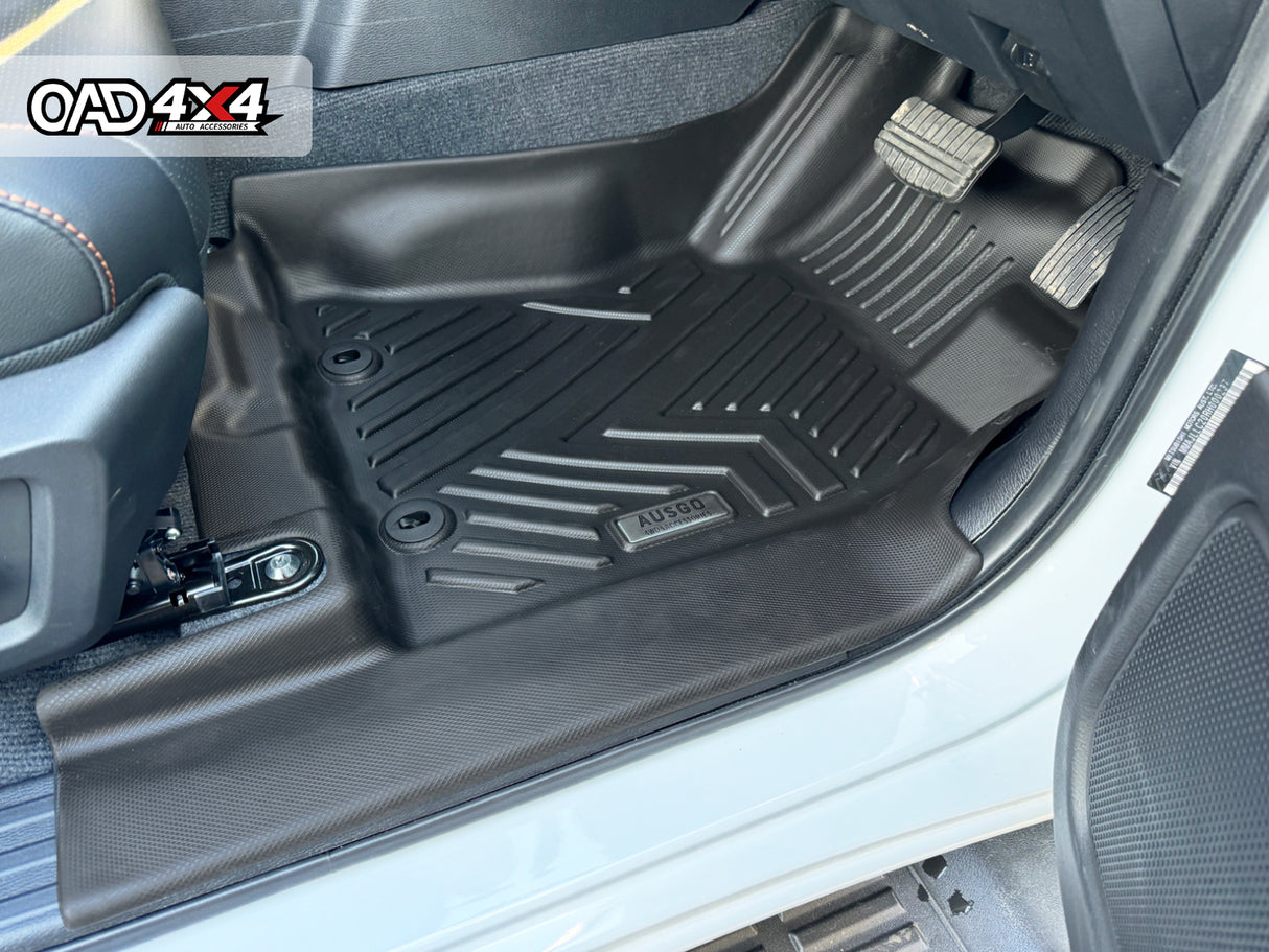 5D TPE Car Floor Mats for Mitsubishi Triton MV All-New Dual Cab 2024-Onwards