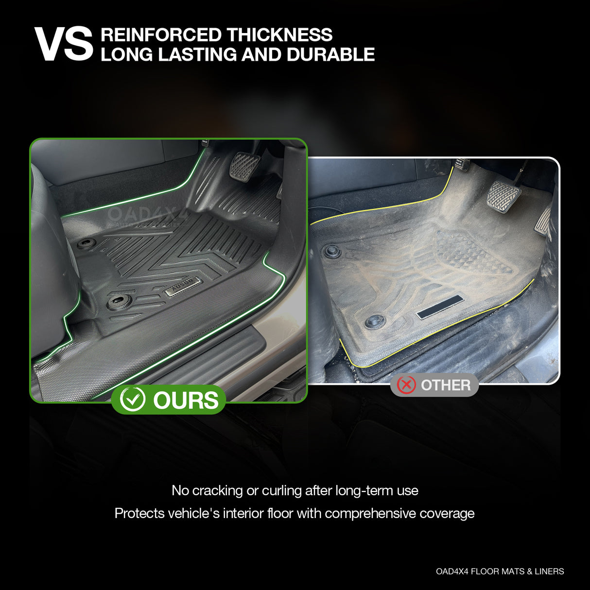 5D TPE Car Floor Mats for Nissan Patrol Y62 2012-Onwards