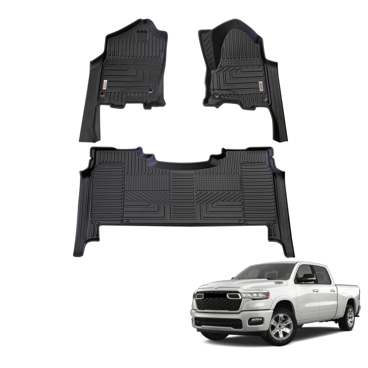 Pre-order 5D TPE Car Floor Mats for RAM 1500 DT Series Crew Cab 2023-Onwards