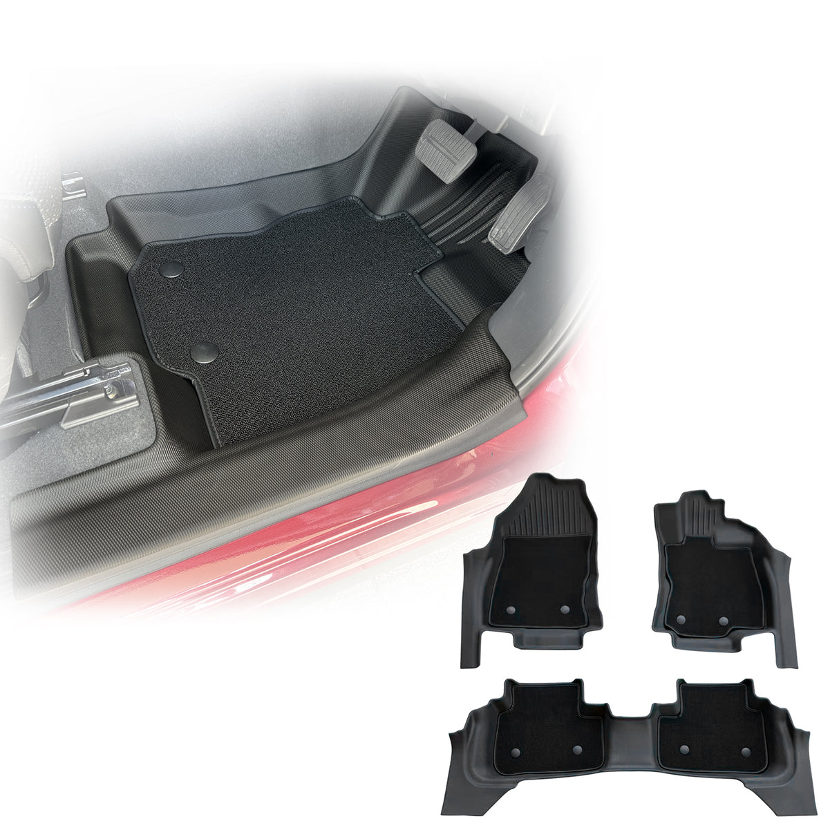 5D Double-Layer Car Floor Mats for Subaru Forester 2025-Onwards