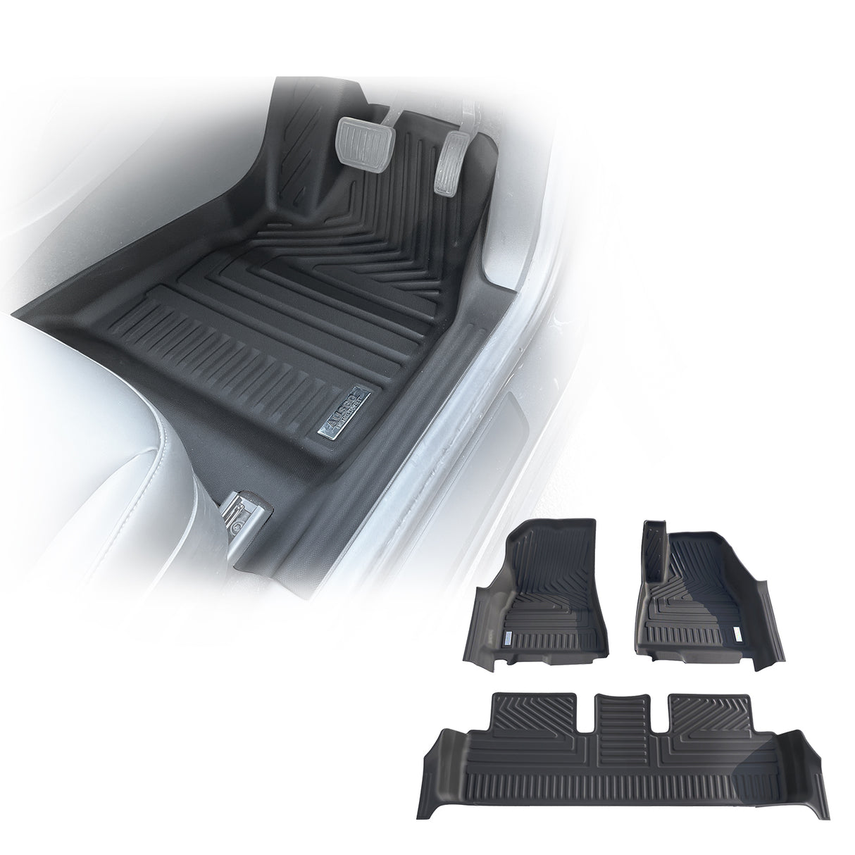 5D TPE Car Floor Mats for Tesla Model 3 2019-2023