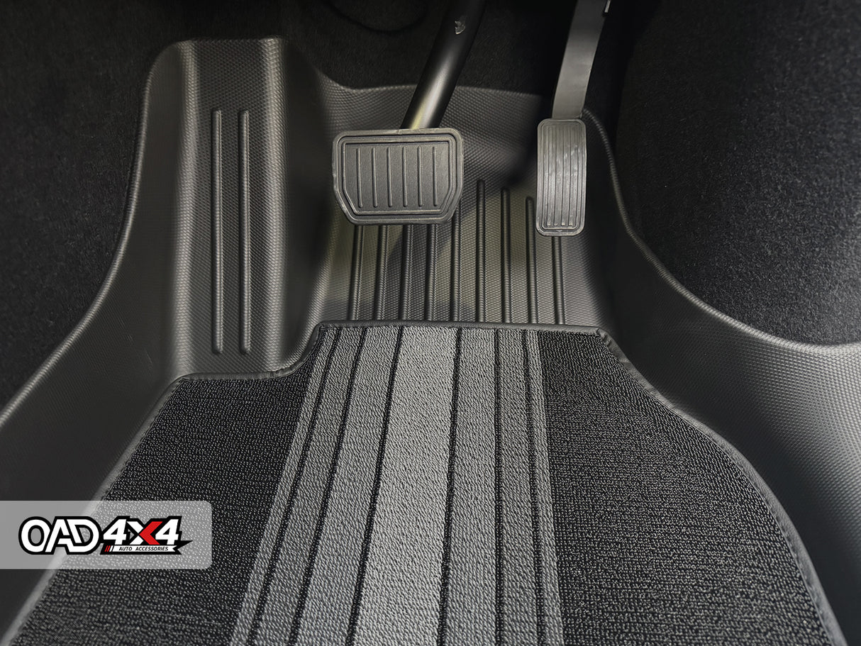 5D Double-Layer Car Floor Mats for Tesla Model Y Juniper 5 Seats 2025-Onwards