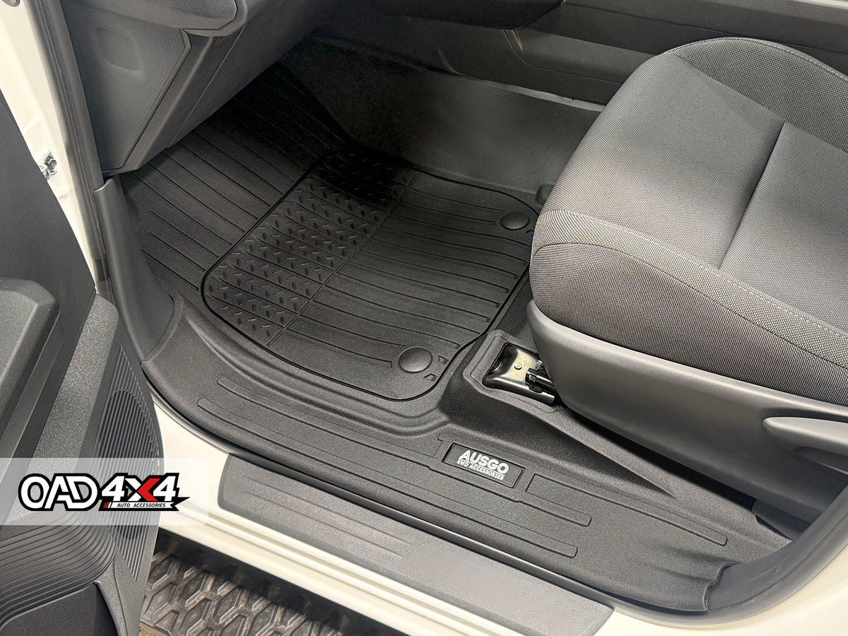 Injection 7D Floor Mats & Door Sill Protector for Toyota Hilux Dual Cab 2015-2025