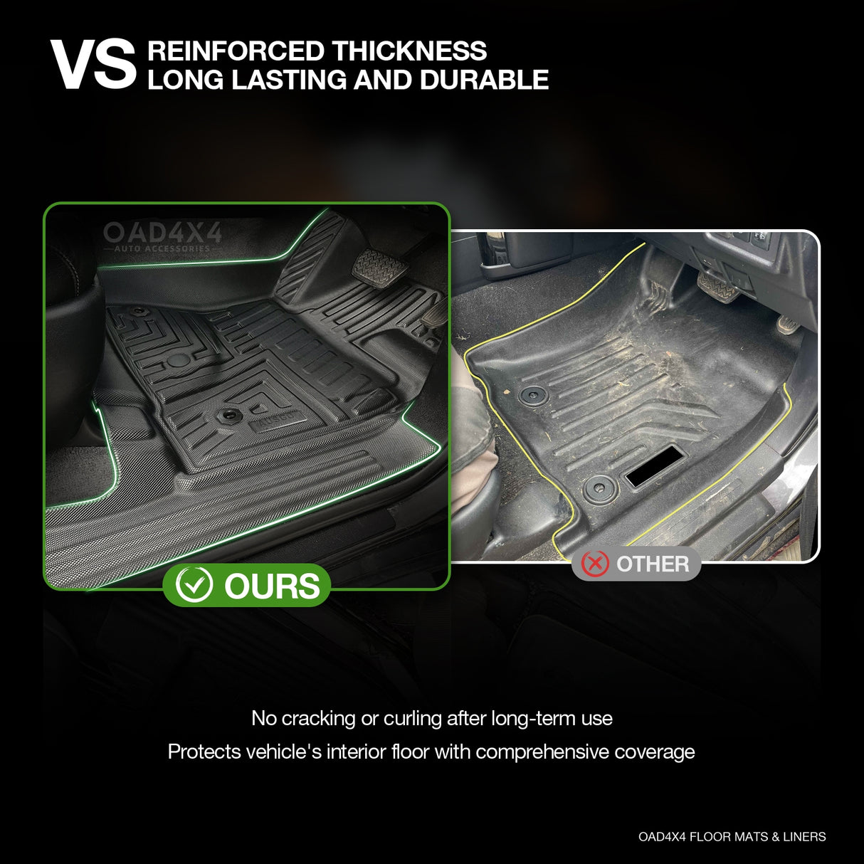 5D TPE Car Floor Mats for Toyota Land Cruiser 200 2007-2012