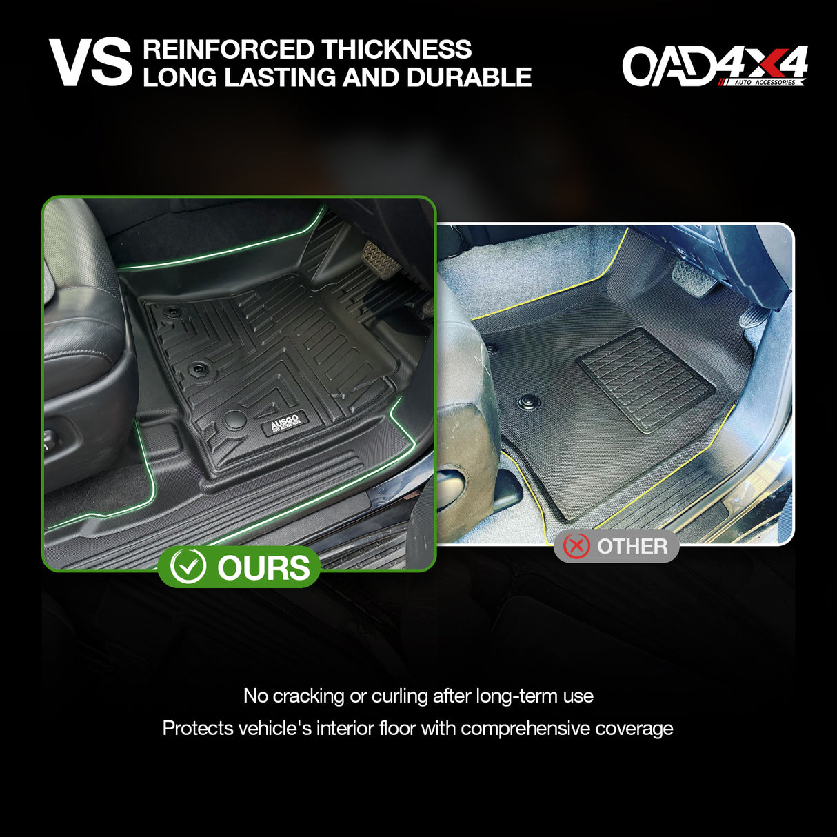 5D TPE Car Floor Mats for Lexus LX570 2013-2021