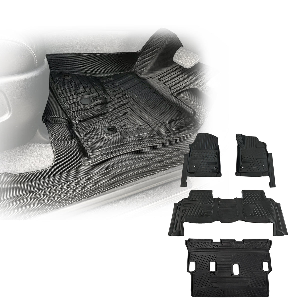 5D TPE Car Floor Mats for Toyota Land Cruiser 200 2007-2012