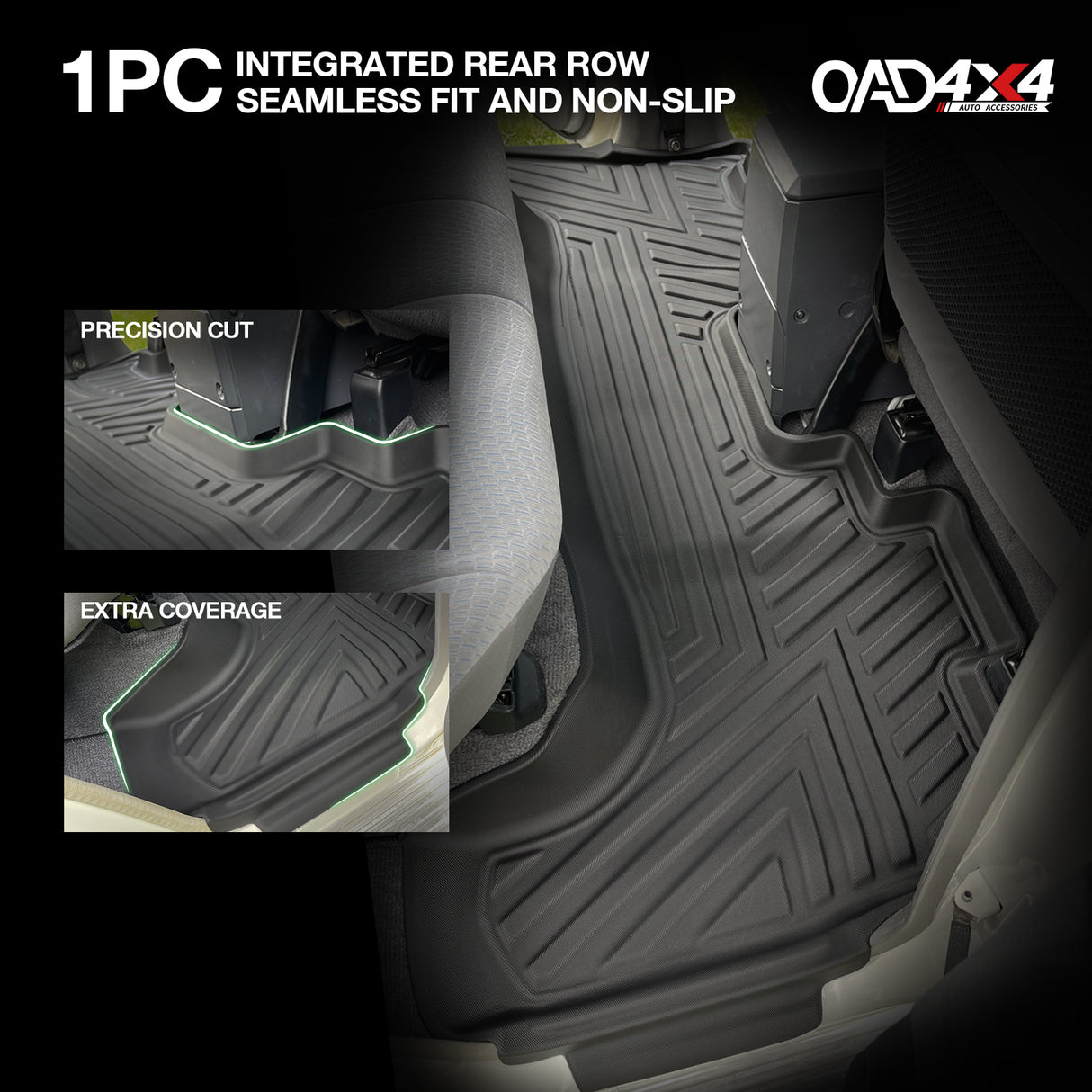 5D TPE Car Floor Mats for Toyota Land Cruiser 76 2012-2023