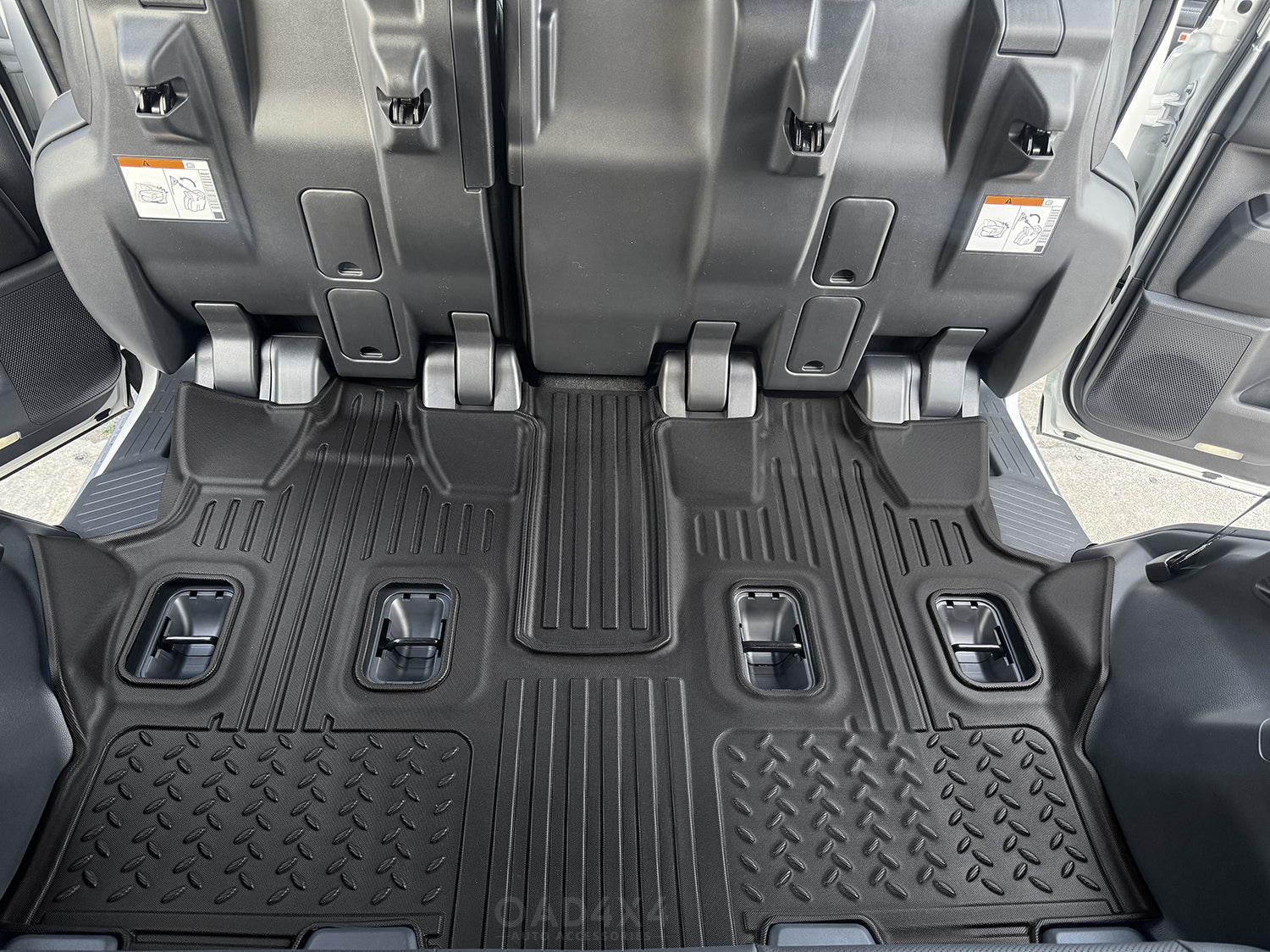 Third Row Car Floor Mats for Toyota Land Cruiser Prado 250 LC250 7 Seats 2024-Onwards