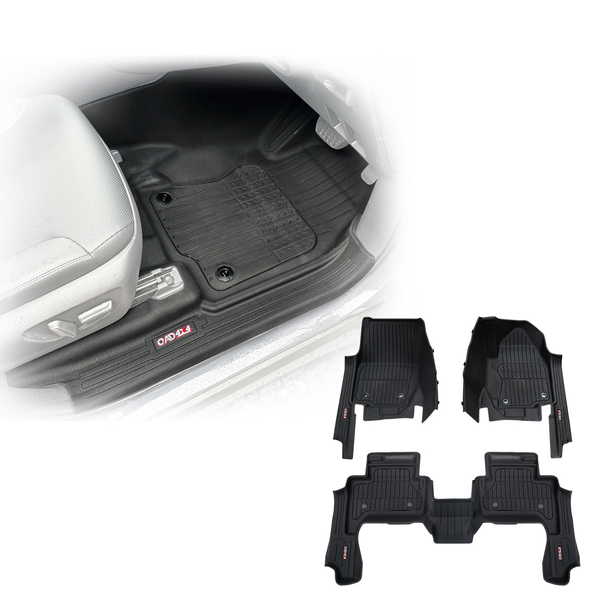 Injection 7D Car Floor Mats for Toyota Land Cruiser Prado 250 LC250 2024-Onwards