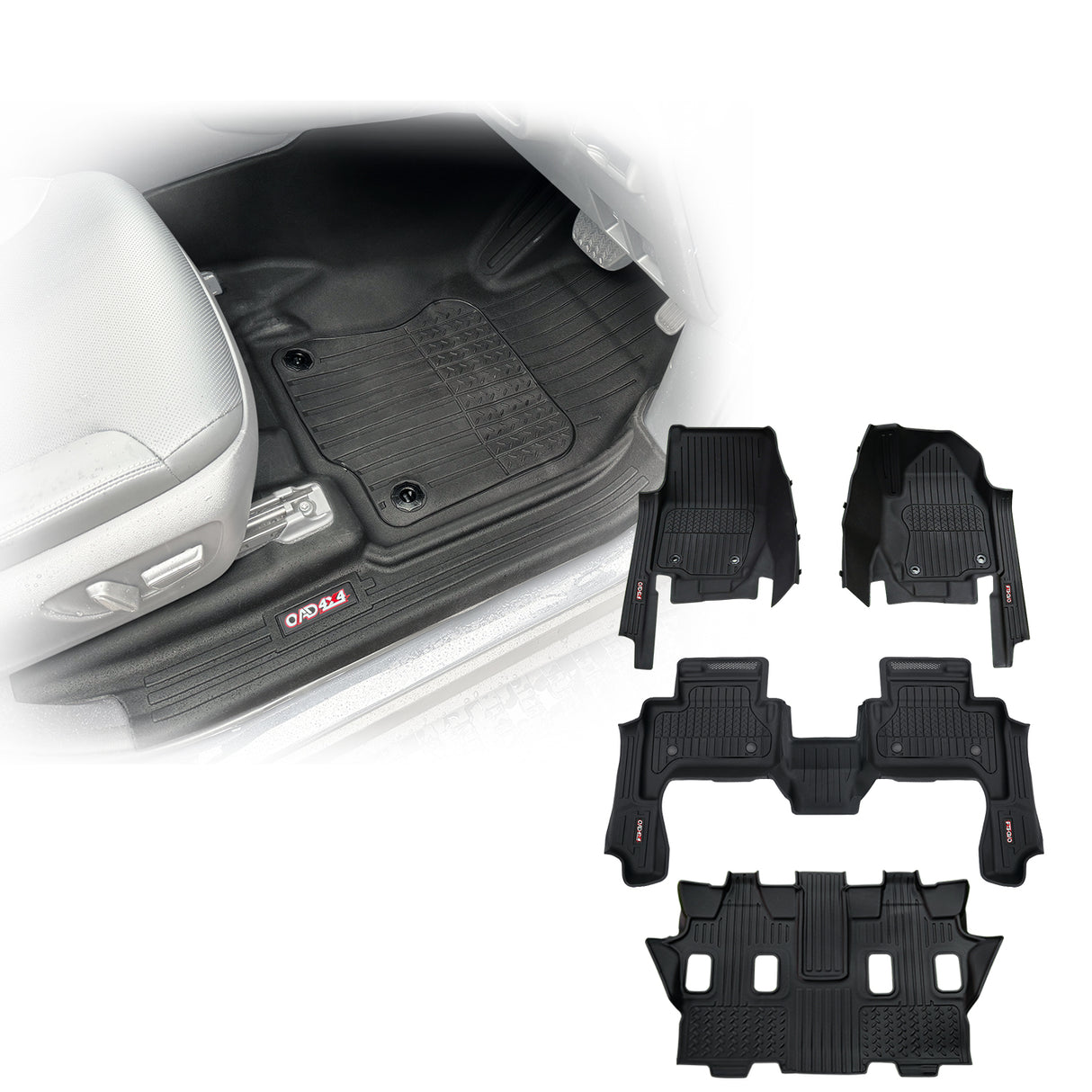 Injection 7D Car Floor Mats for Toyota Land Cruiser Prado 250 LC250 2024-Onwards