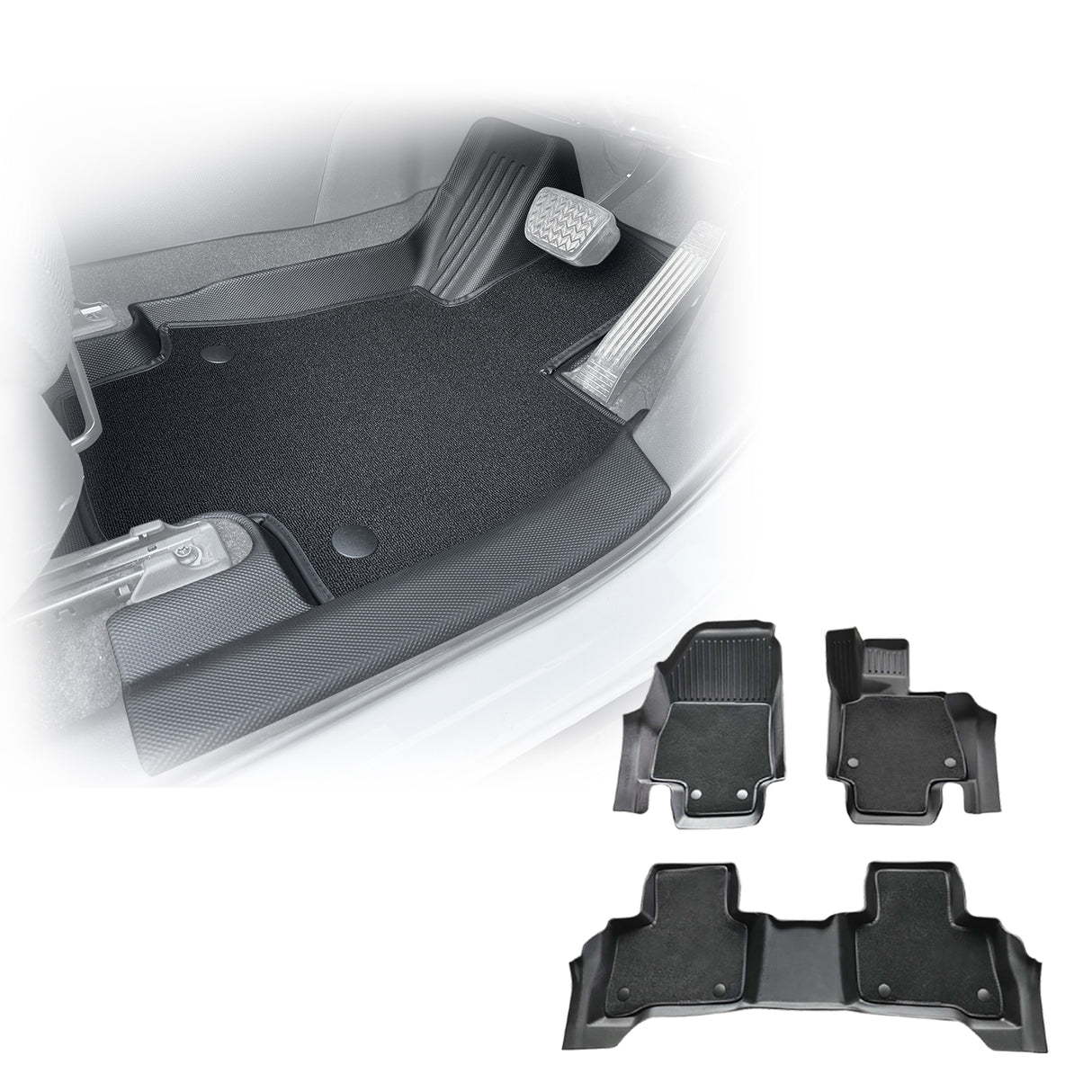 5D Double-Layer Car Floor Mats for Toyota RAV4 2019-Onwards