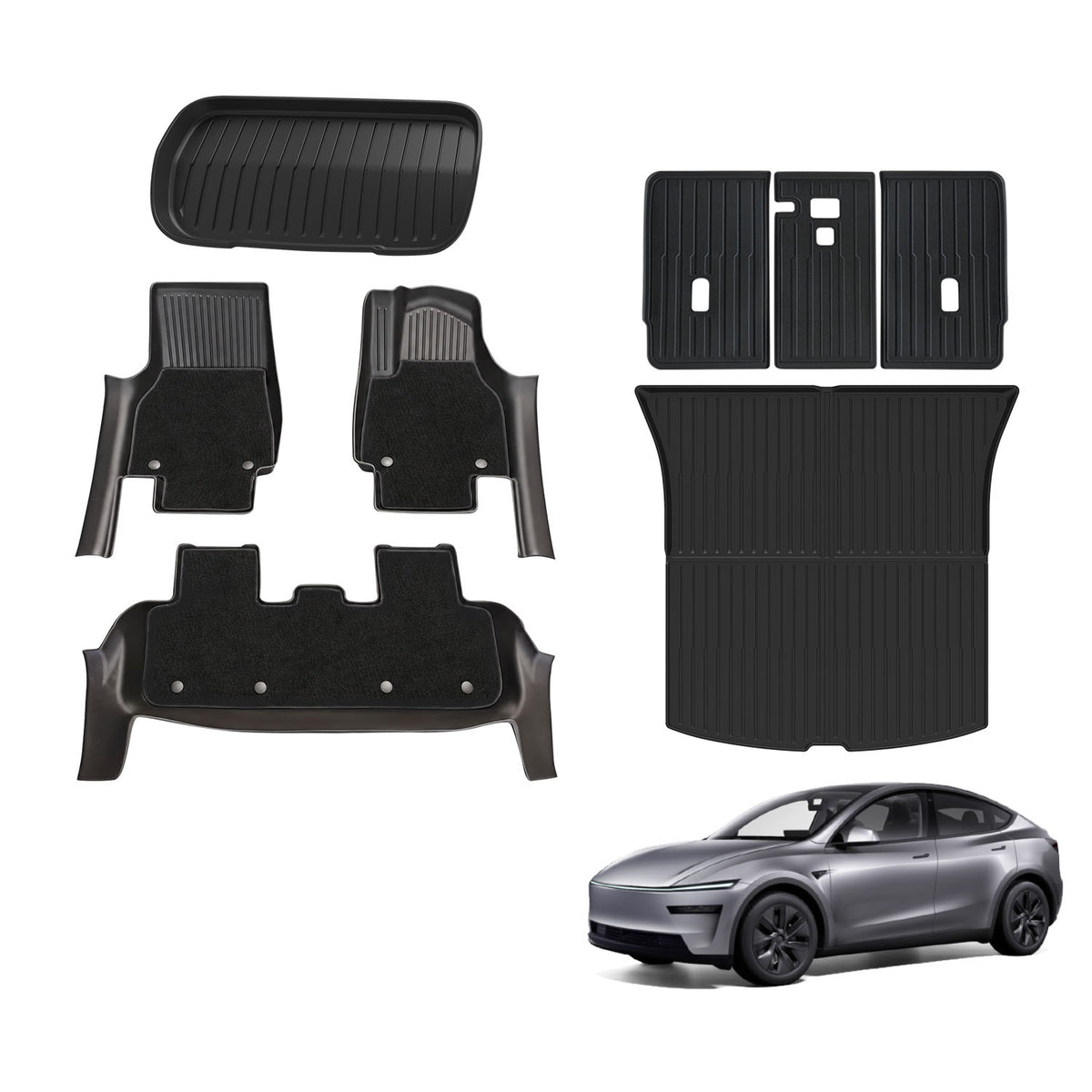 5D Double-Layer Car Floor Mats for Tesla Model Y Juniper 2025-Onwards
