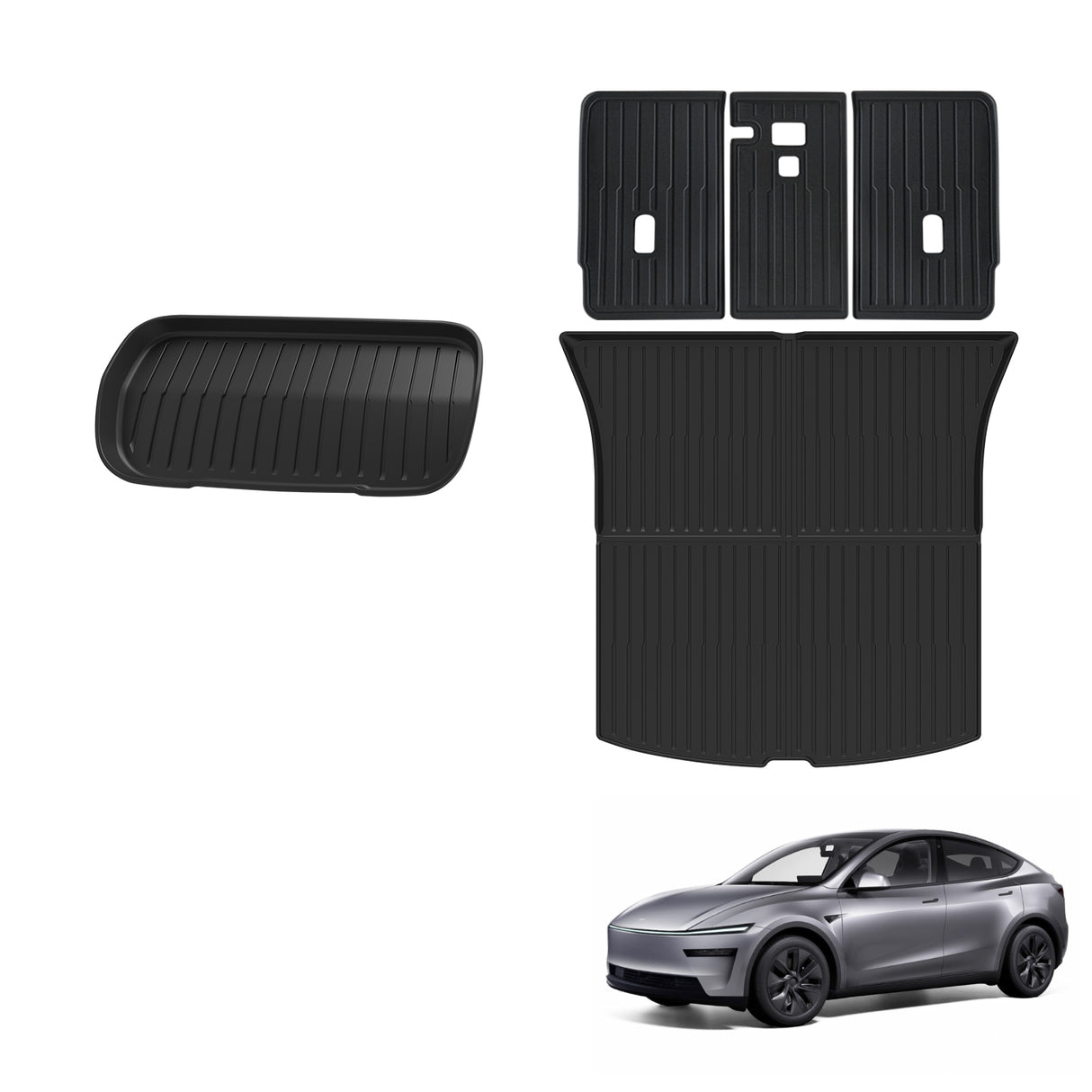 Boot Liner Kick Mat Set for Tesla Model Y Juniper 5 Seats 2025-Onwards