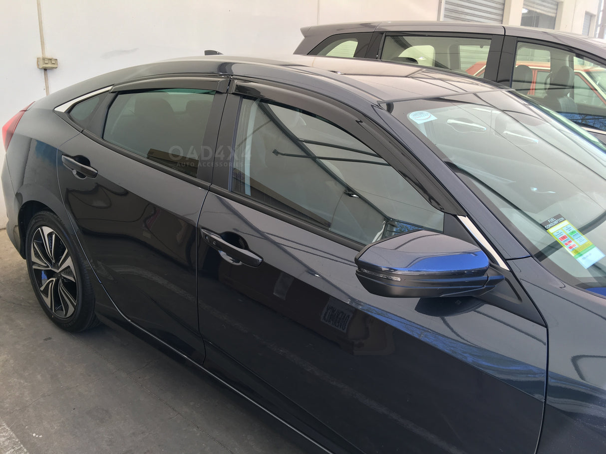 Injection Weather Shields for Honda Civic 10th Sedan 2016-2021