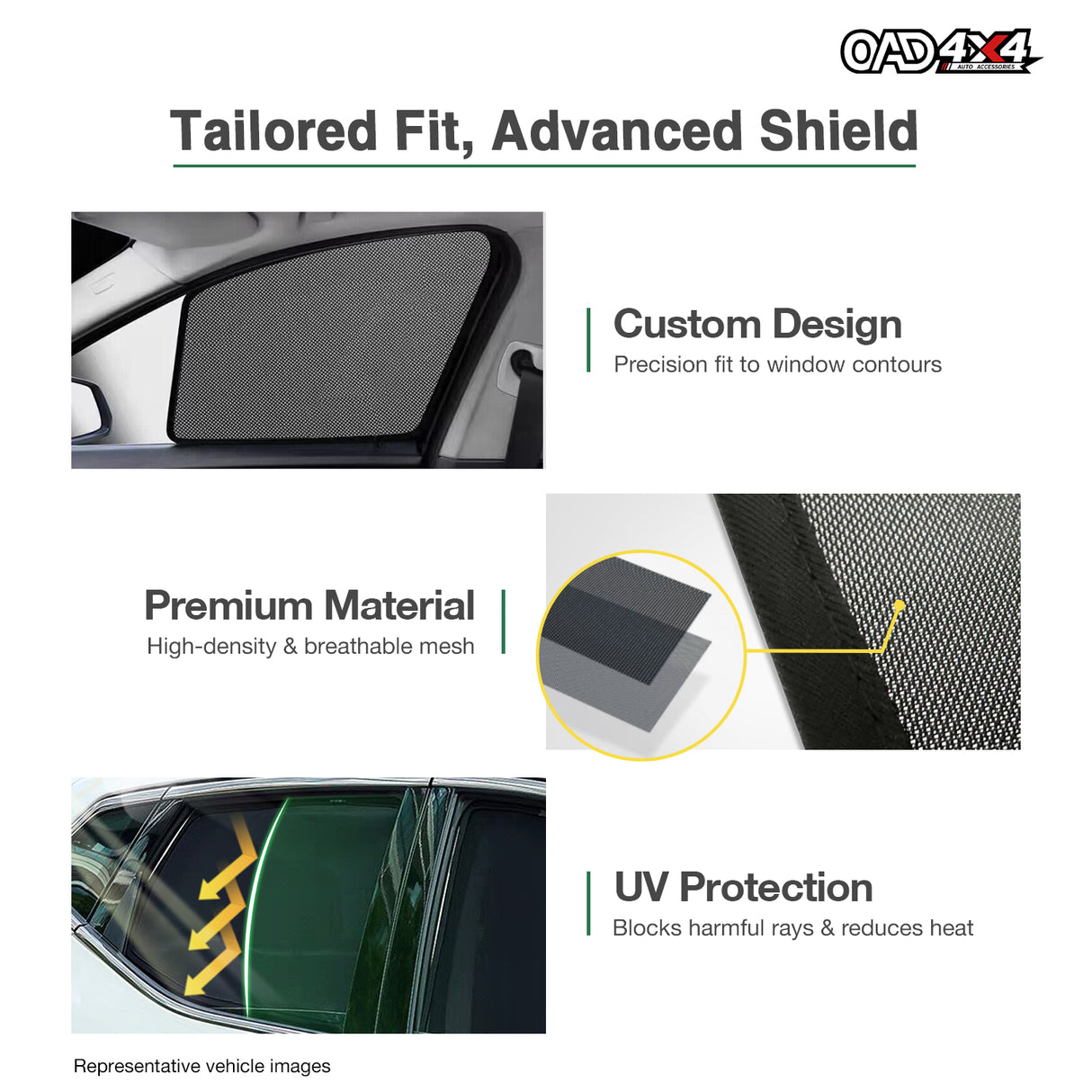 Magnetic Window Sun Shade for Nissan Patrol Y62 2012-Onwards