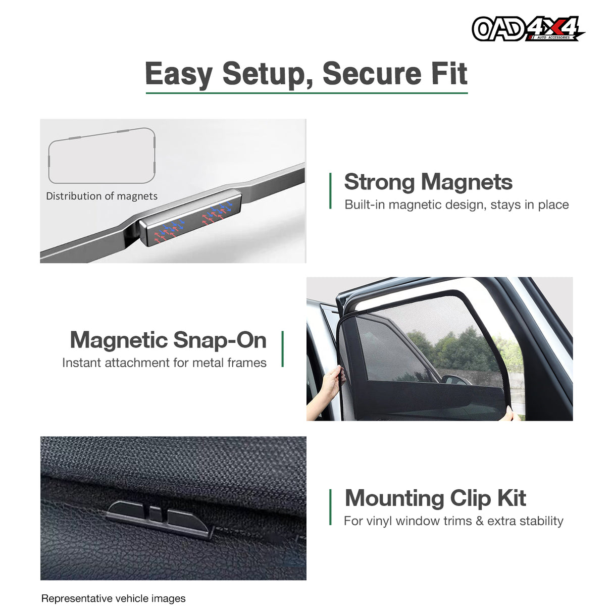 Magnetic Window Sun Shade for Toyota Land Cruiser Prado 250 FJ250 LC250 2024-Onwards