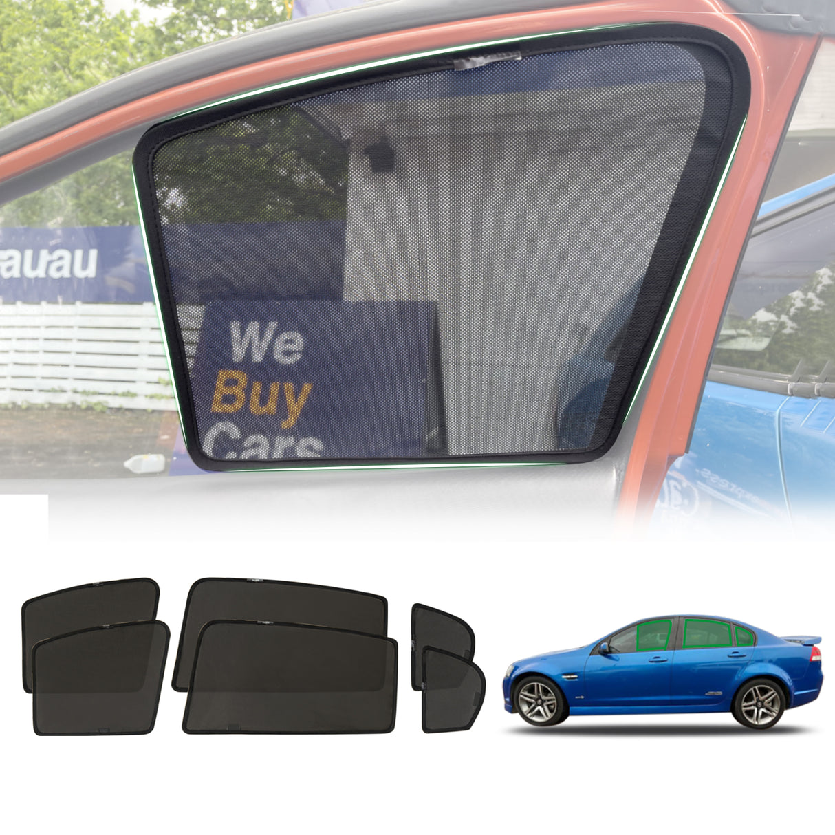 Magnetic Window Sun Shade for Holden Commodore VE VF Sedan