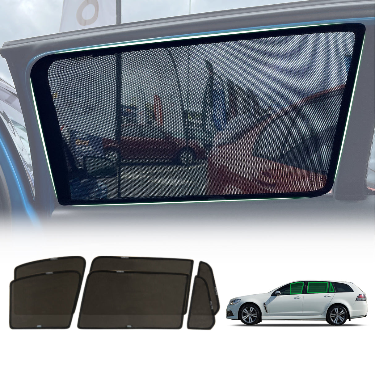 Pre-order Magnetic Window Sun Shade for Holden Commodore VE VF Wagon