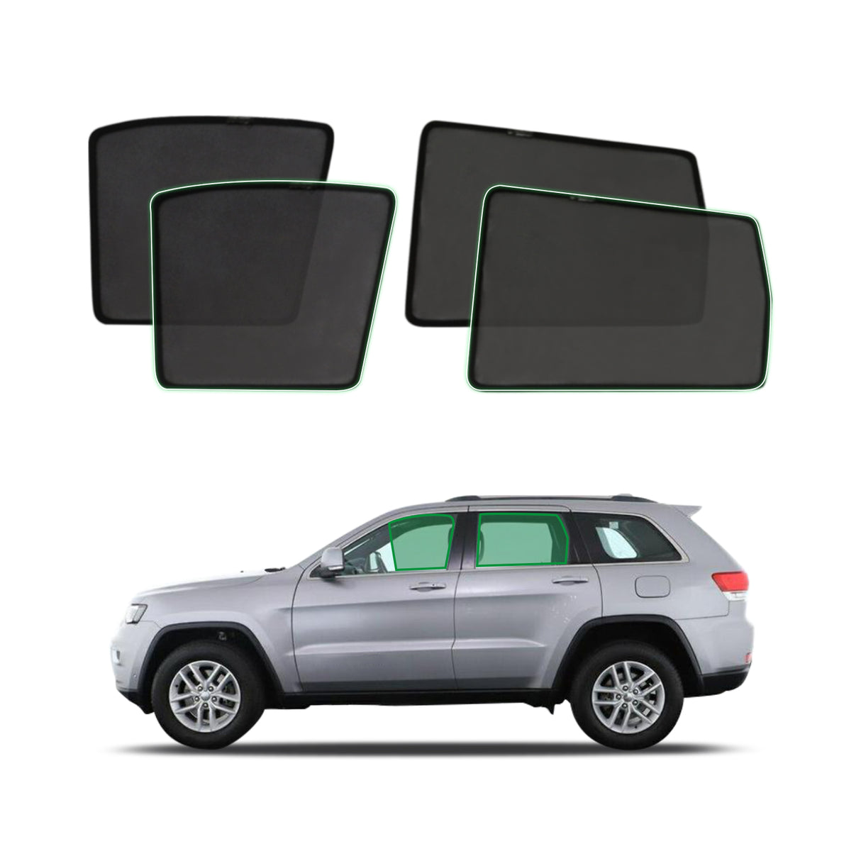 Magnetic Window Sun Shade for Jeep Grand Cherokee WK/WK2 2010-2021