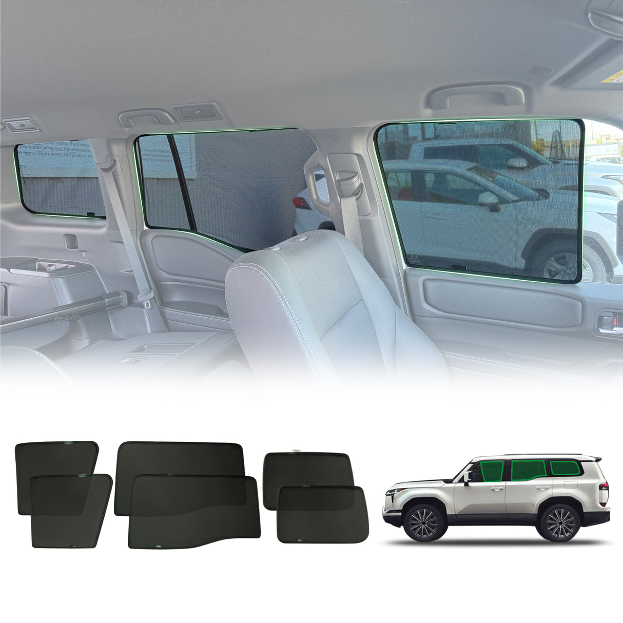 Magnetic Window Sun Shade for Lexus GX550 2024-Onwards